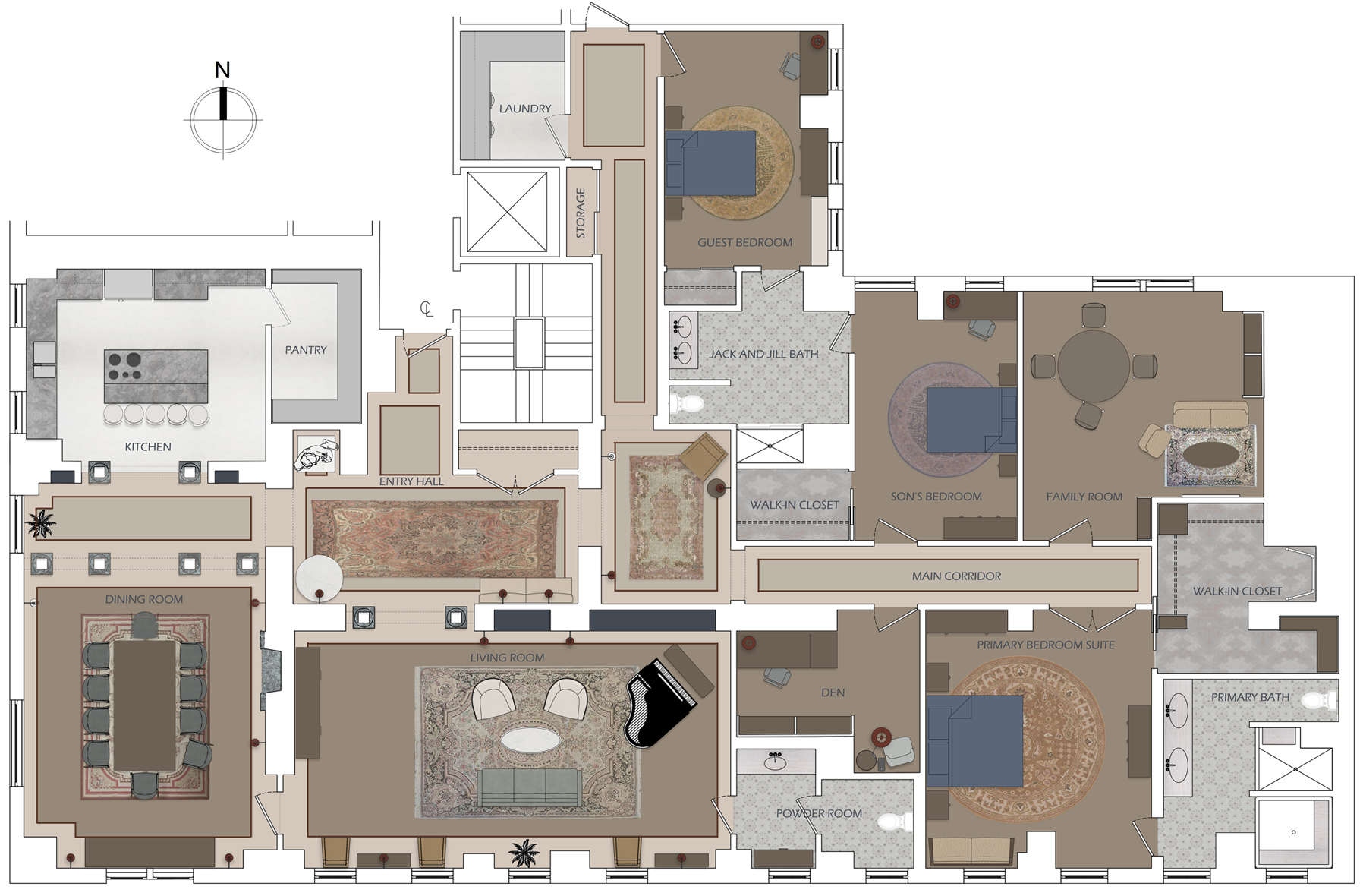 Barclay Apartment Floor Plan, NTS