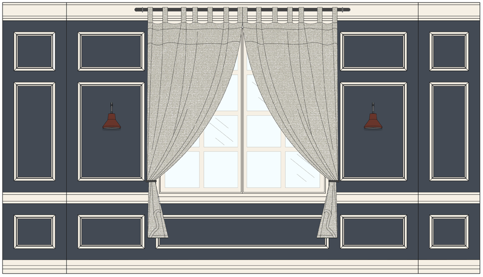 South Elevation of Dining Room, NTS