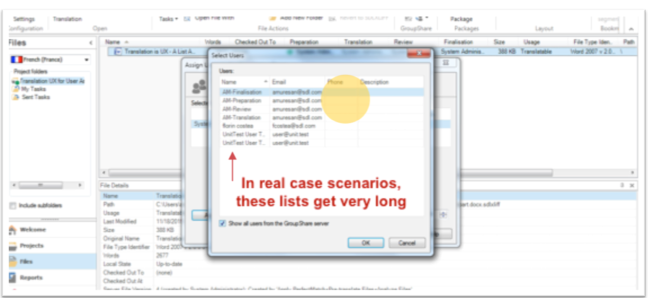 Integration with B2C tool, Trados Studio