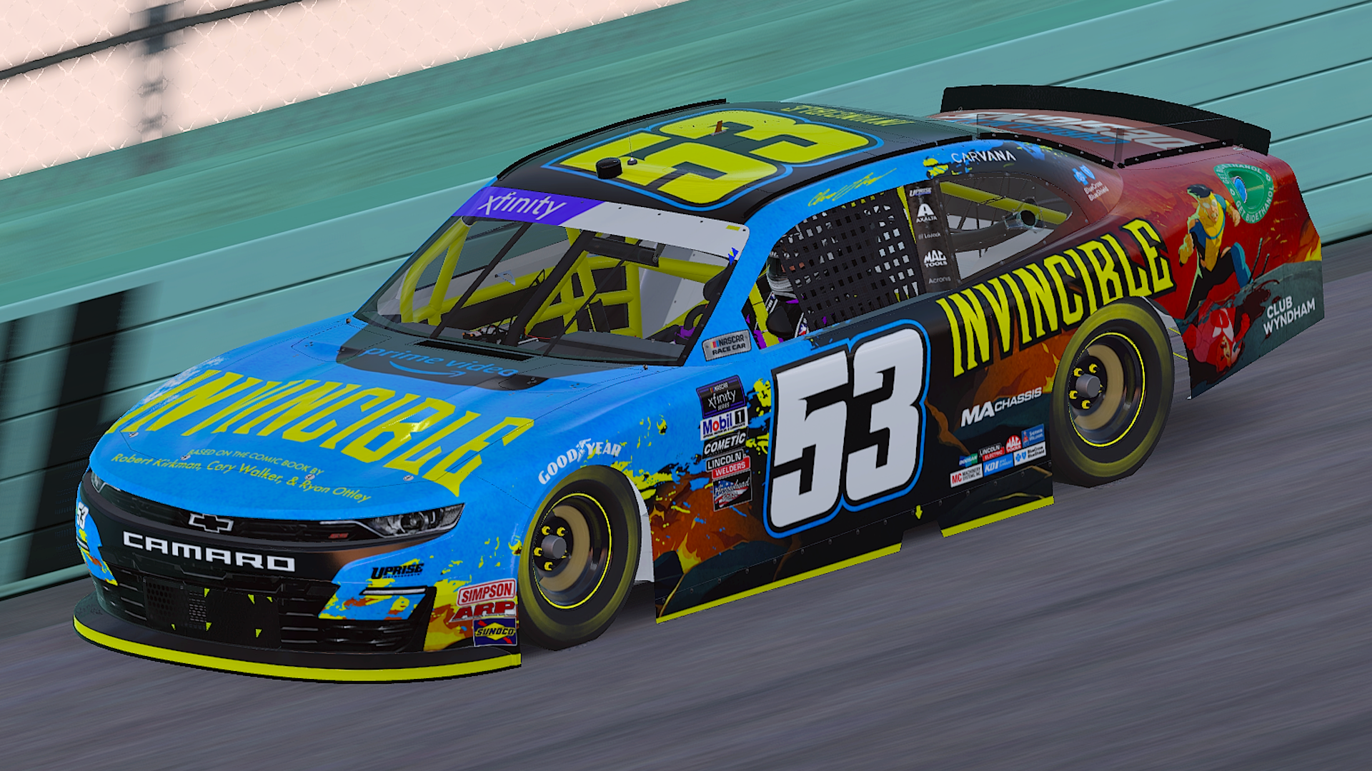 Personal Invincible Xfinity Camaro