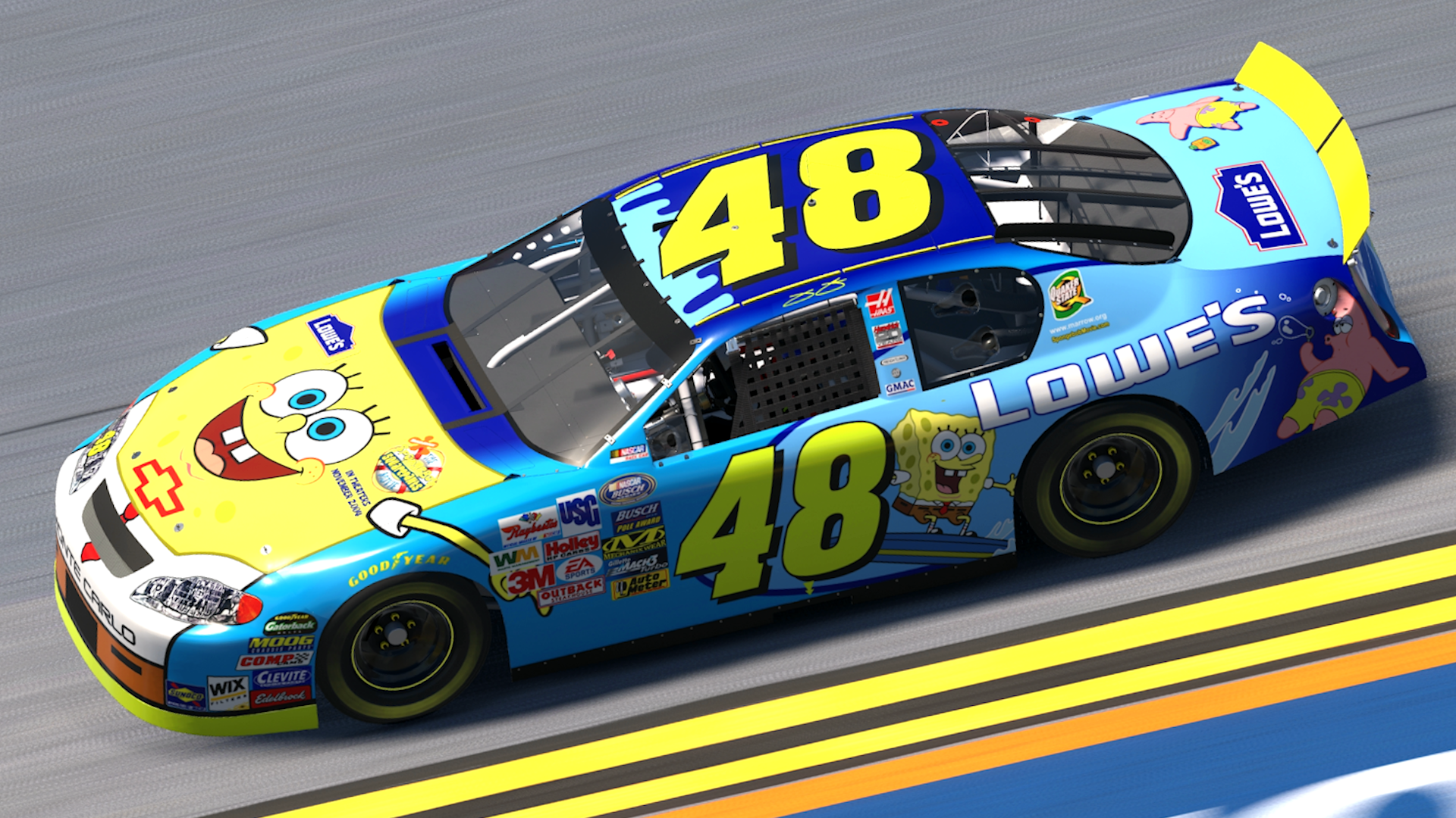 Jimmie Johnson 2004 Spongebob Monte Carlo
