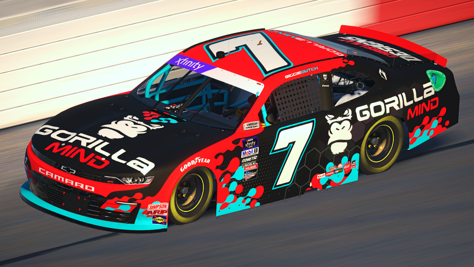 Matt Dutcher Gorilla Mind Xfinity Camaro