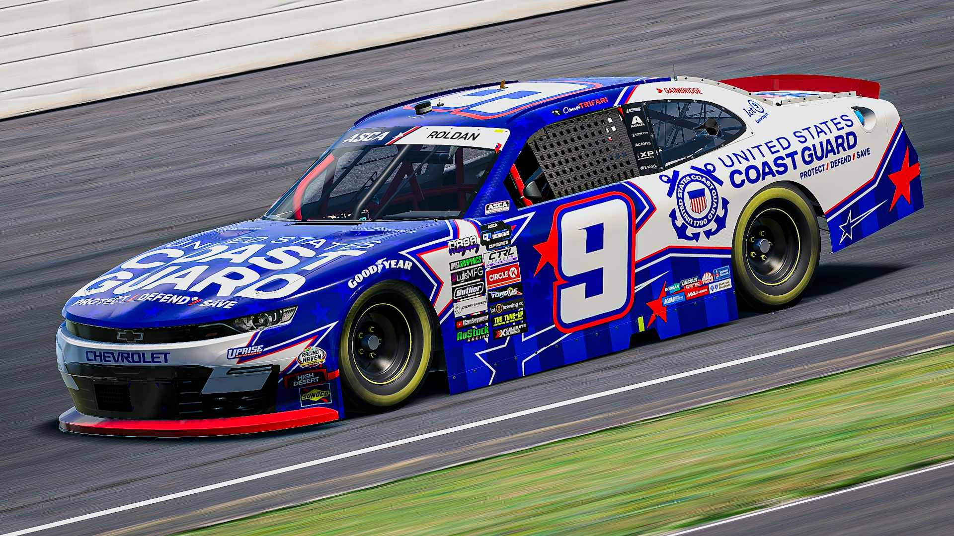 Connor Trifari Patriotic Coast Guard Xfinity Camaro