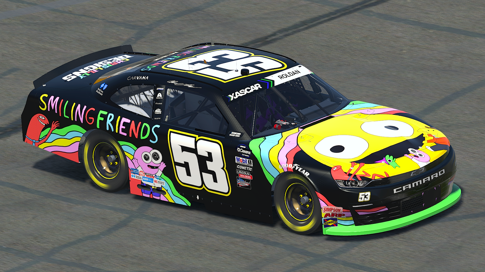 Personal Smiling Friends Xfinity Camaro
