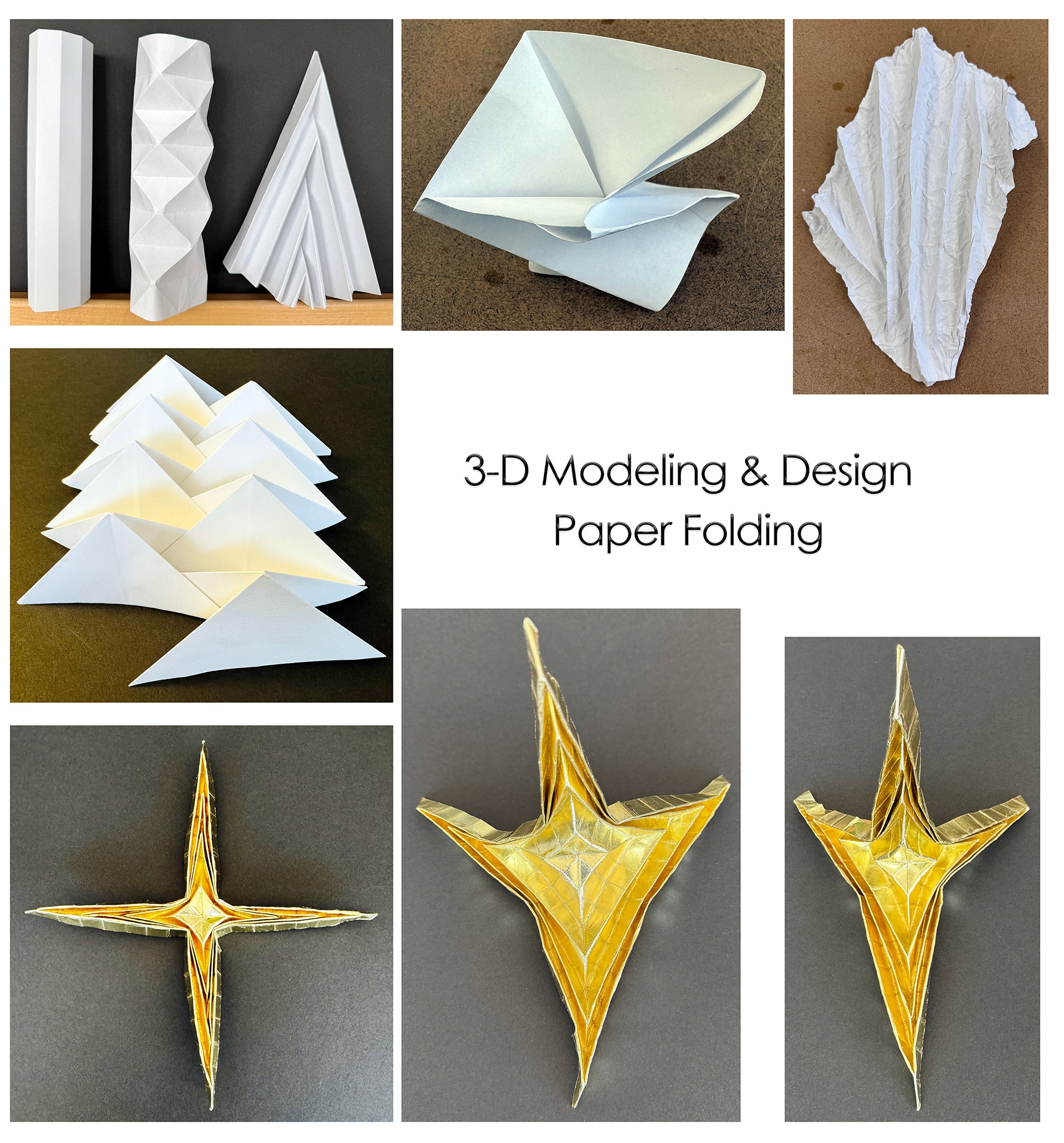 Fall 2025 | ART 105 | 3-D Modeling & Design | Paper Folding