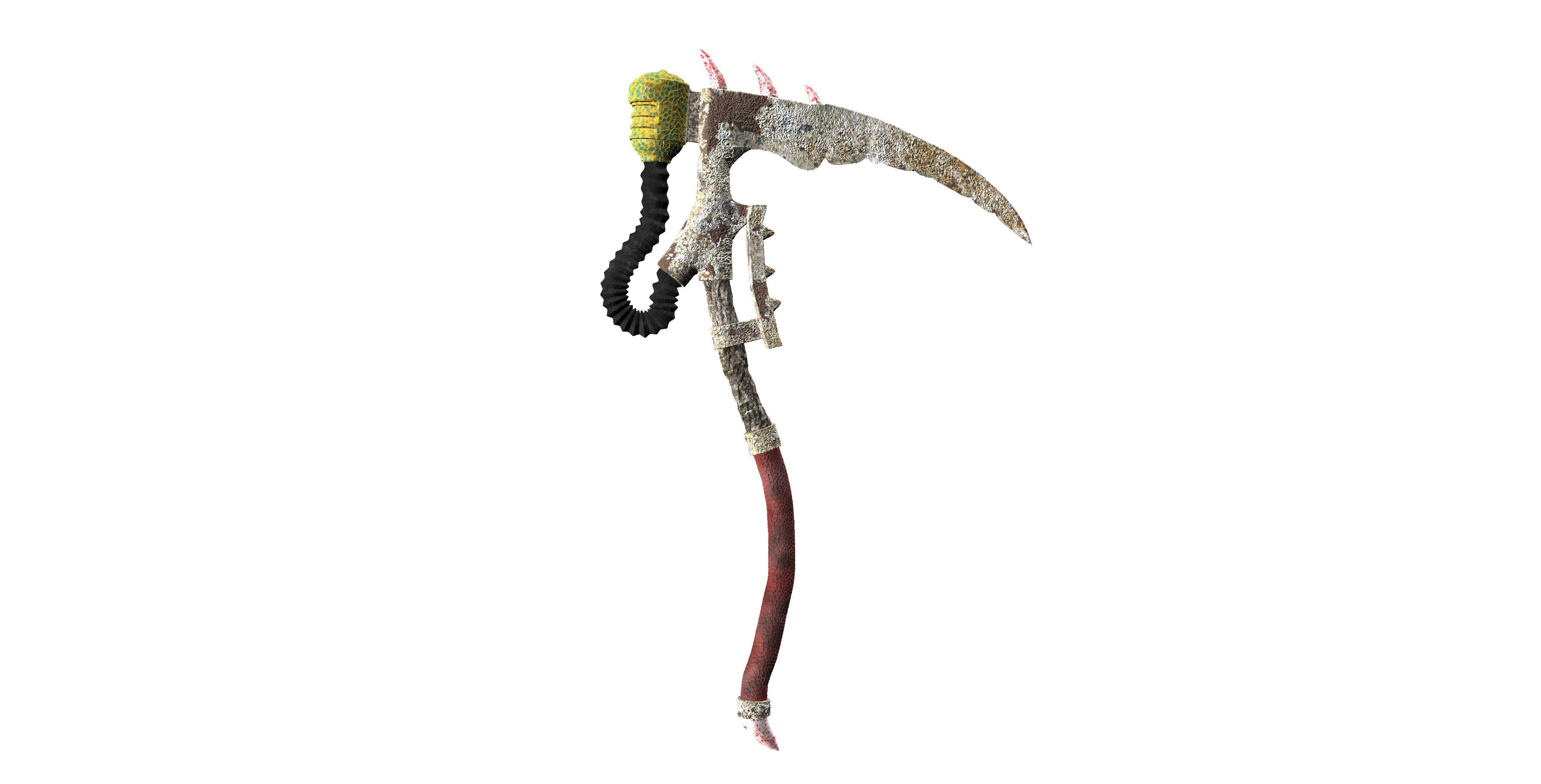 Warhammer Death Guard Scythe Textured Right Side
