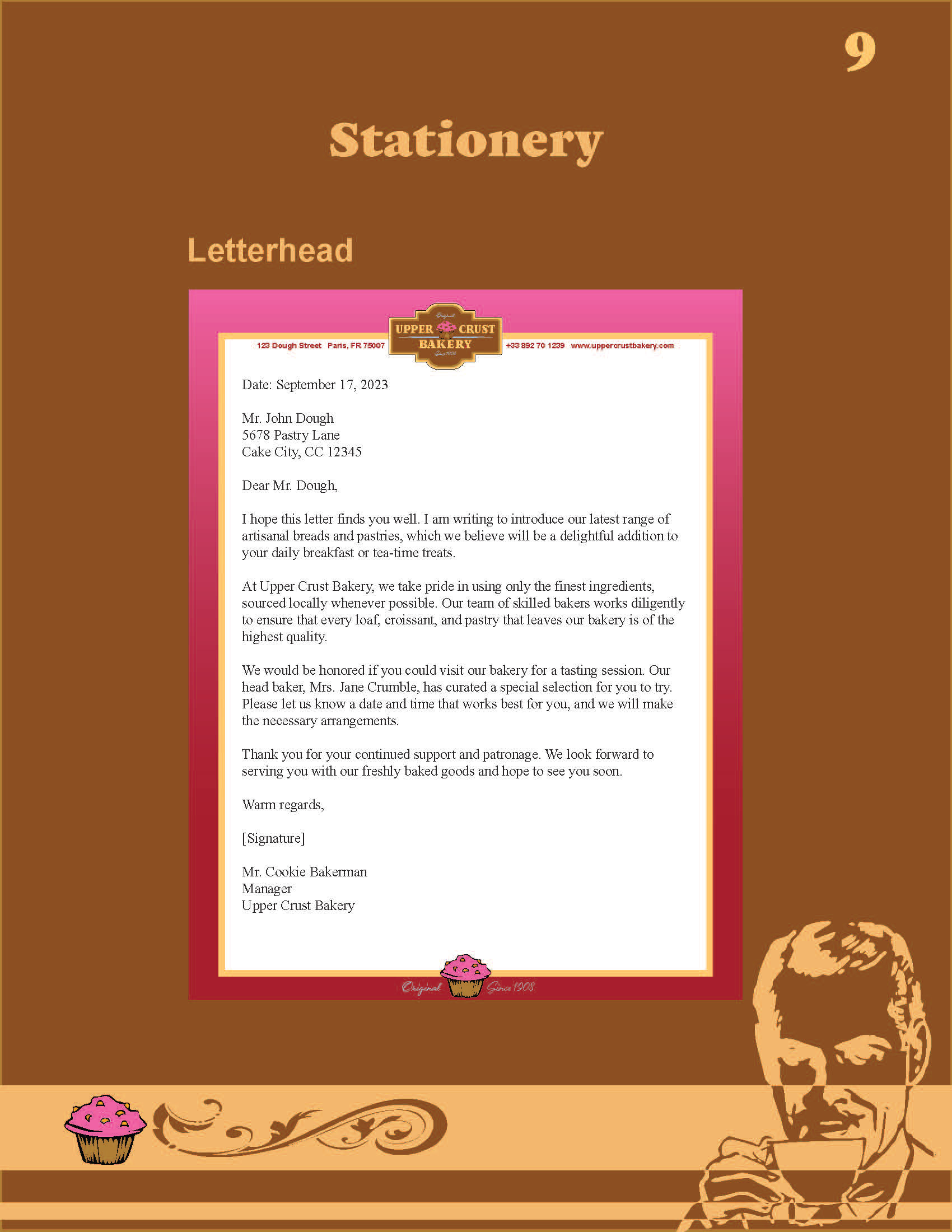 Upper Crust Bakery Brand Guide Page 9