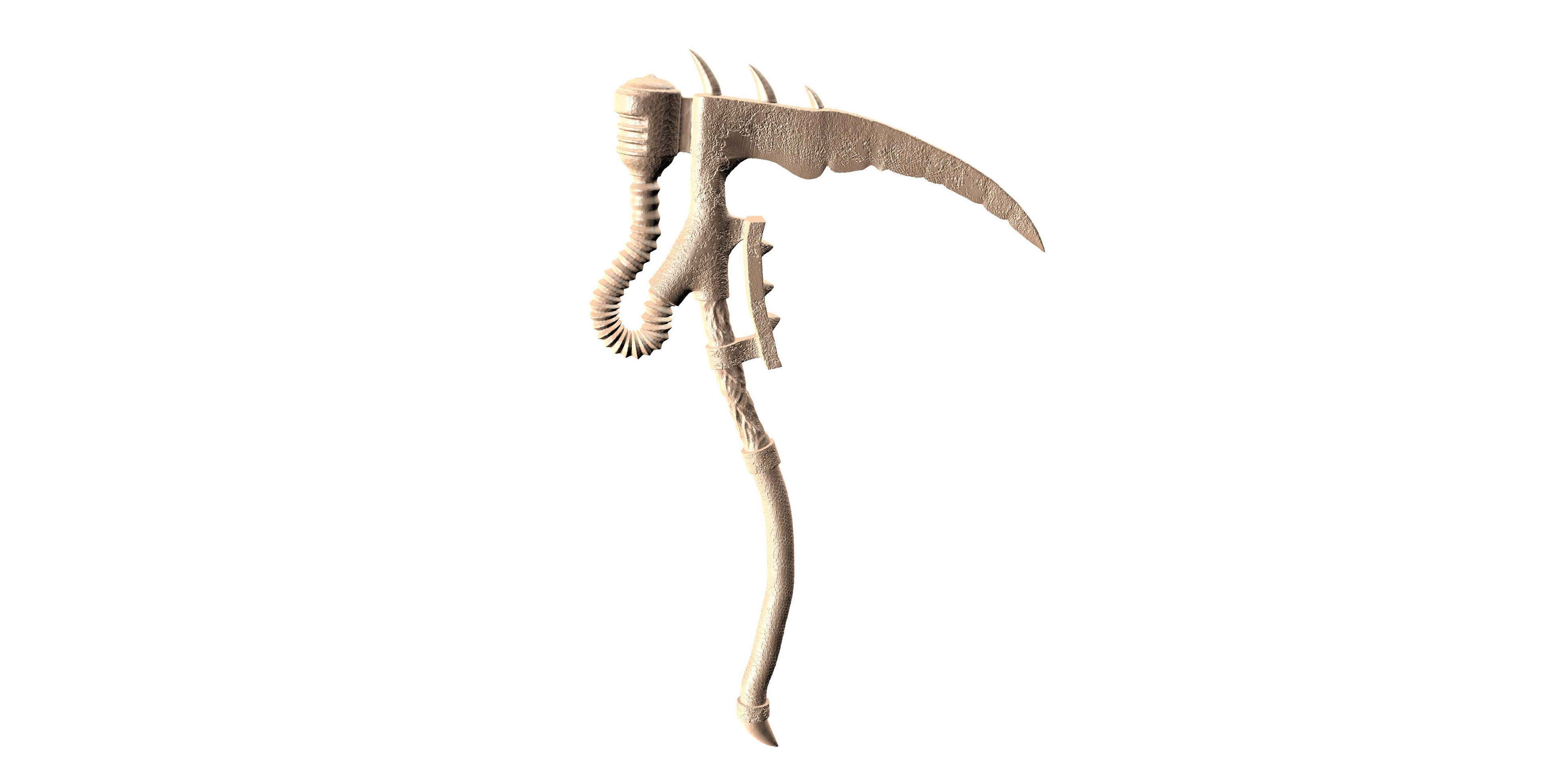 Warhammer Death Guard Scythe Untextured