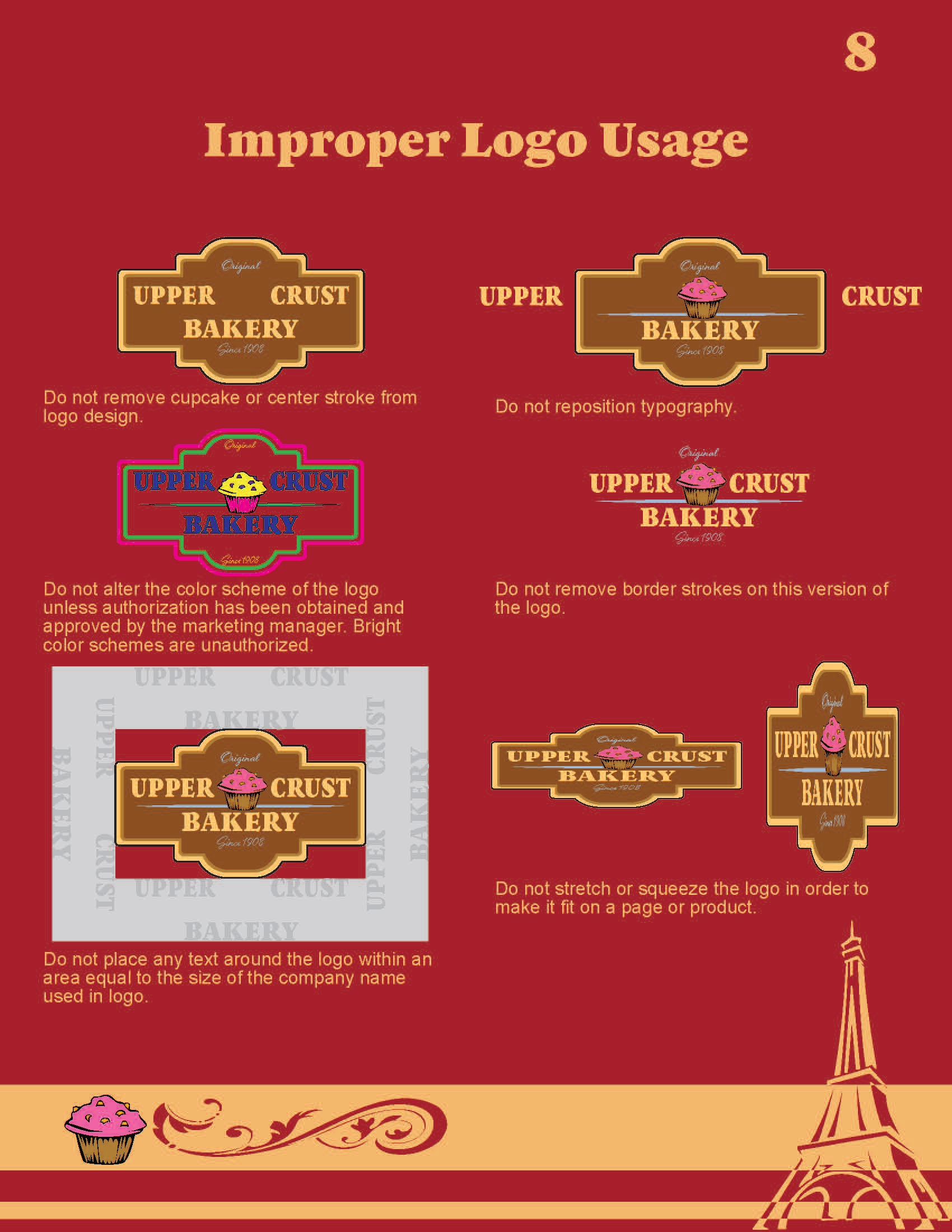 Upper Crust Bakery Brand Guide Page 8