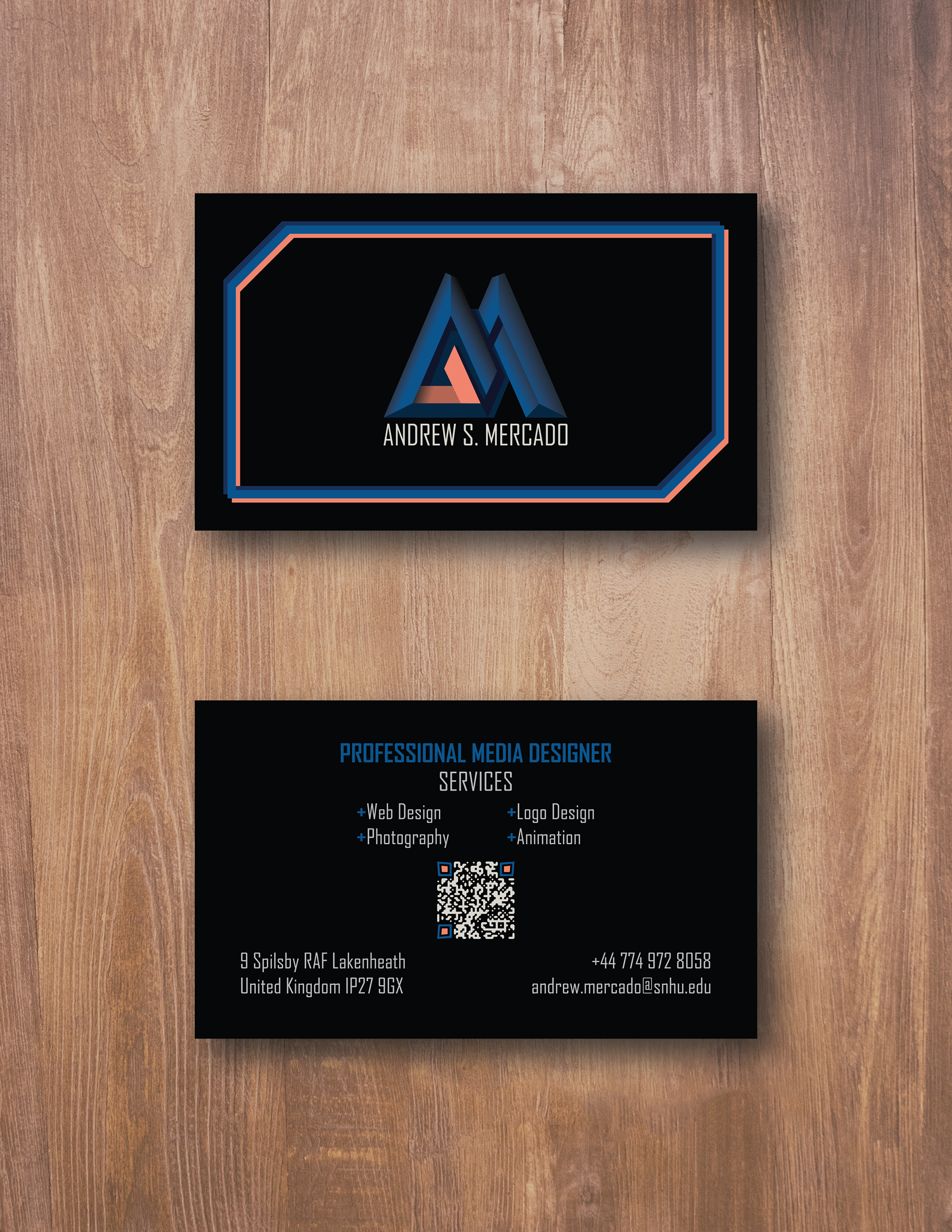 Andrew S. Mercado Designs Business Card