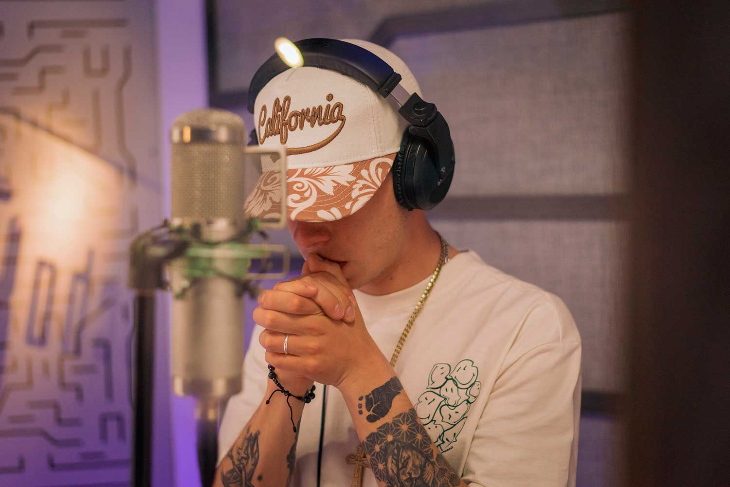 Danilion in recording studio