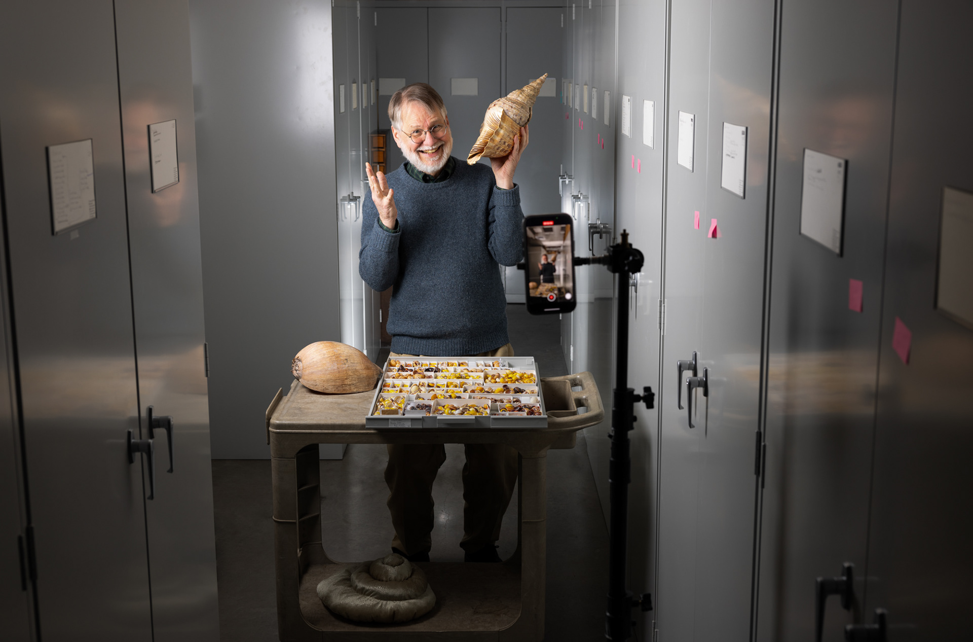 Assistant Curator of Mollusks Tim Pearce  for Carnegie Magazine