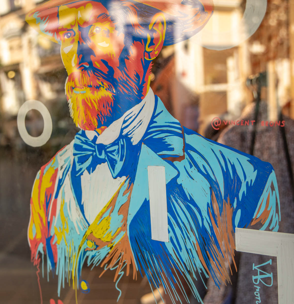 Van Gogh Window Painting in Assen, by Vincent