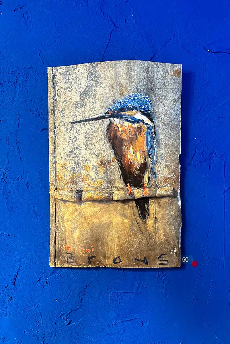 Ijsvogel op Zink - Vincent Brons