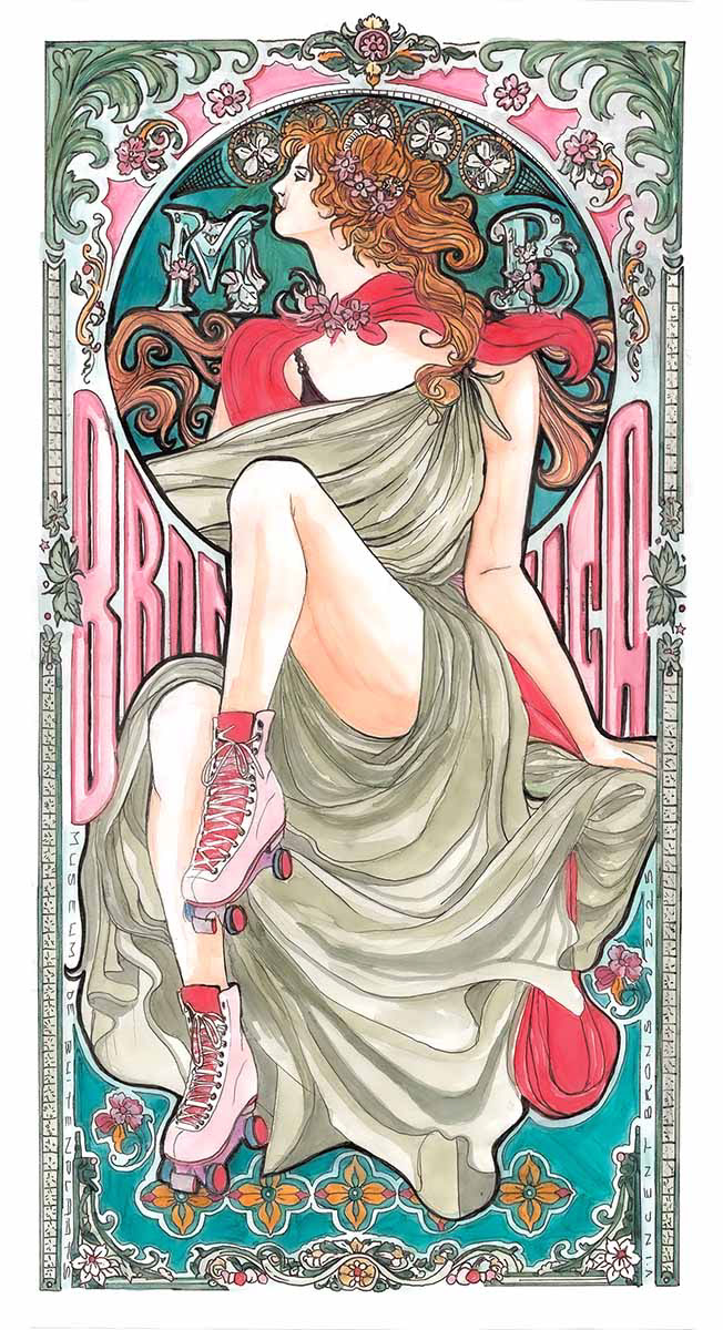 Mucha Affiche modern style by Vincent Brons