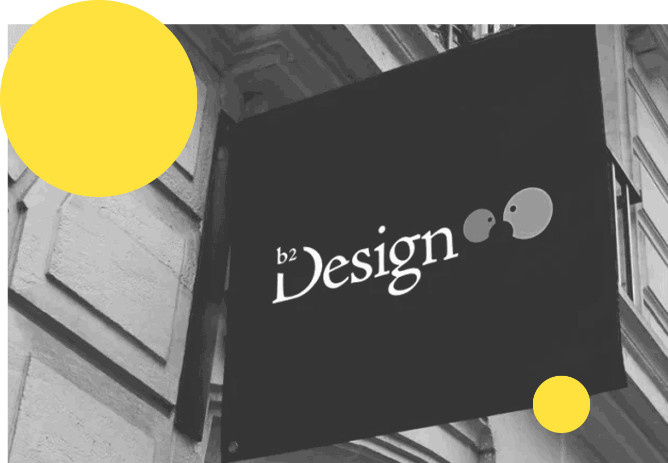 Gevelbelettering B2Design Logo