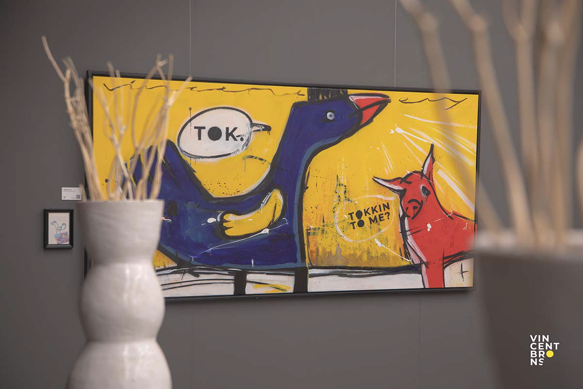 Tokkin to me? 100x200 cm - 2025 / Vincent Brons