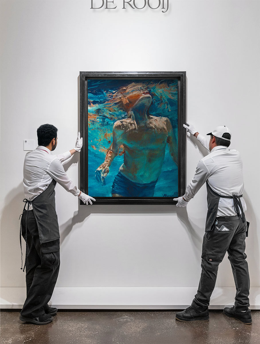 schilderij vincent Brons aan muur gehangen