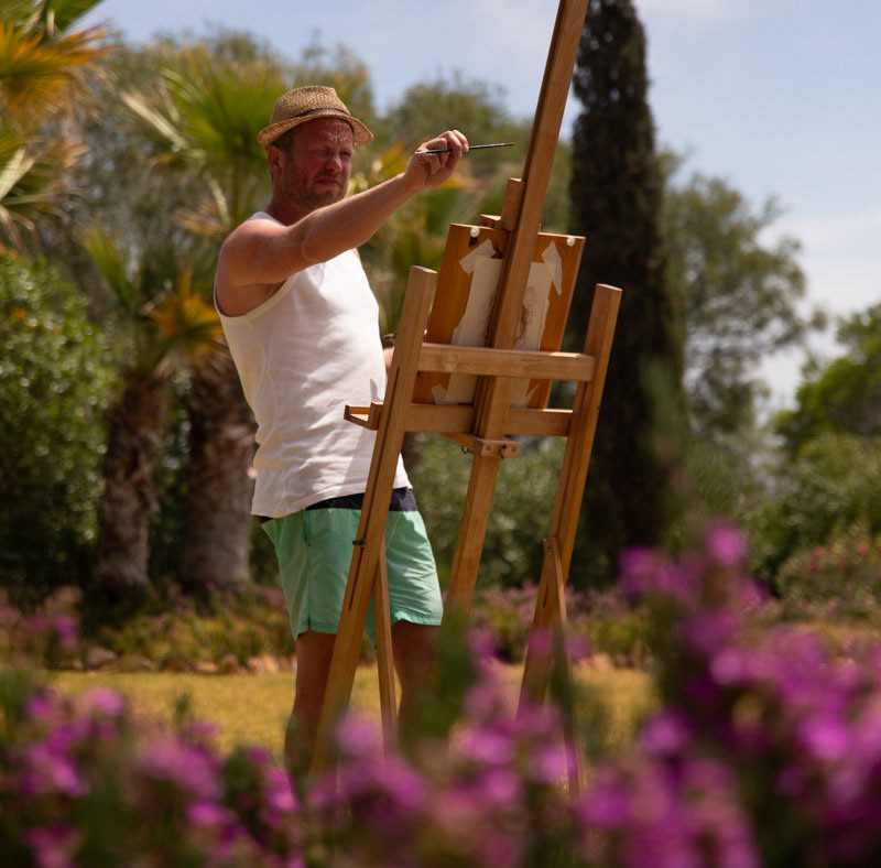 Vincent Brons - Painting in Portugal