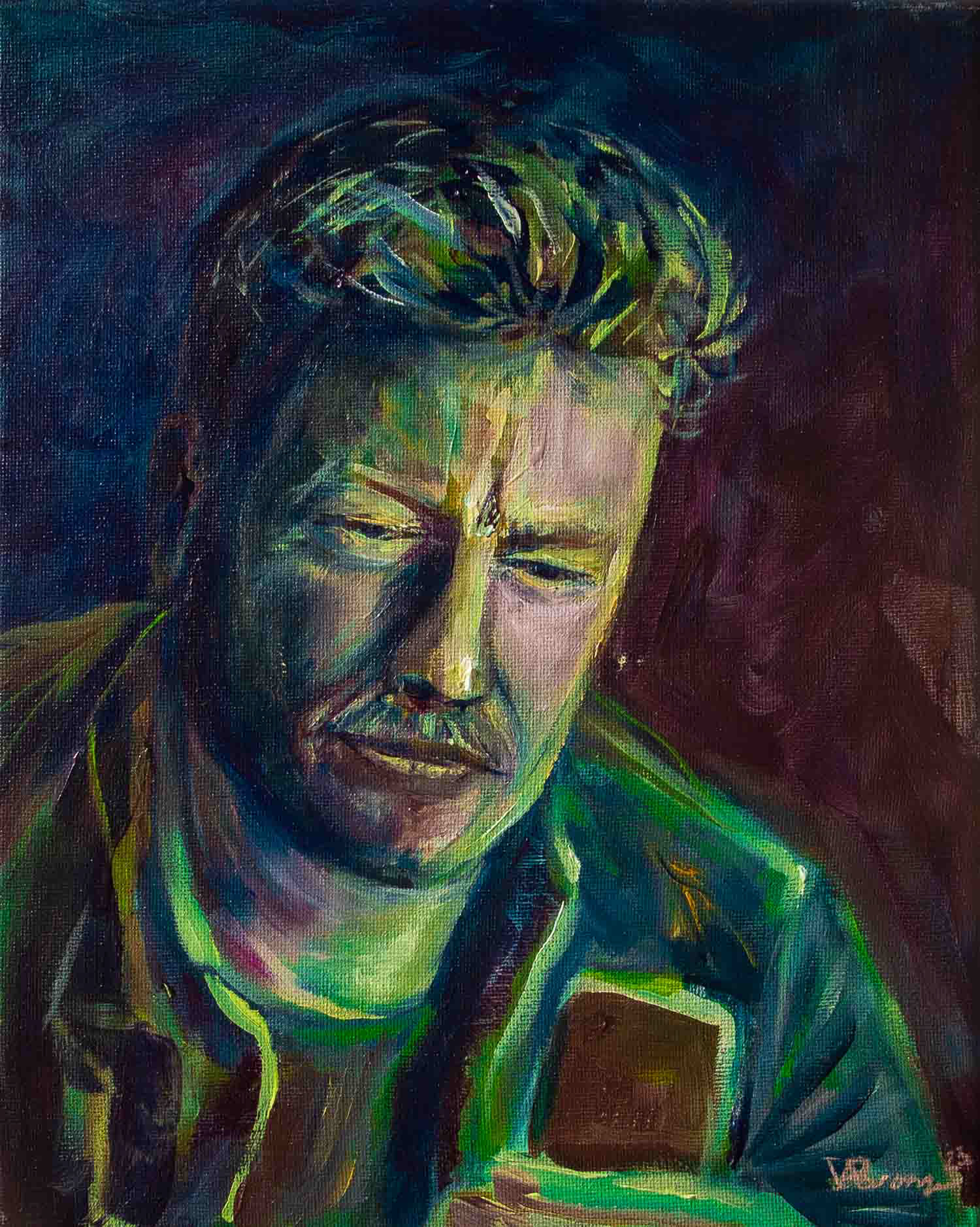 Tweede zelfportret Vincent - Oefenen met kleur