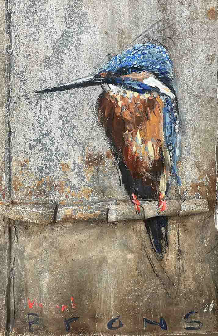 Ijsvogel op zink - 2026
