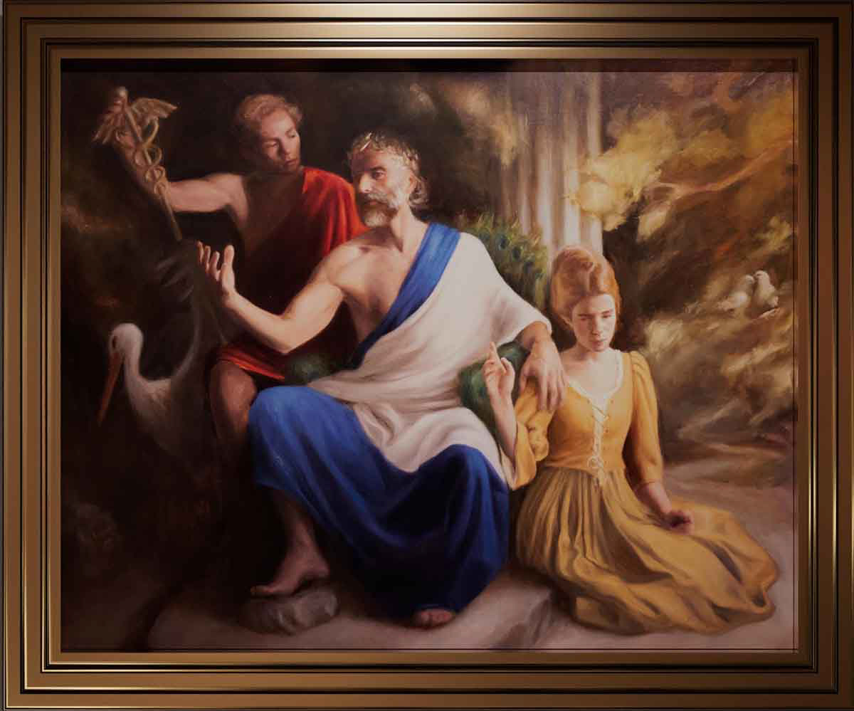 Meesterschilder winnaar Adriaan de Wolf - Venus, Jupiter & Mecurius