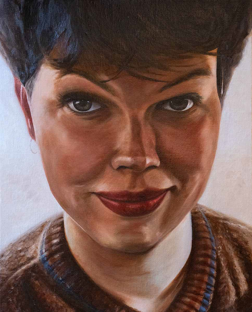 fase portret na het glaceren