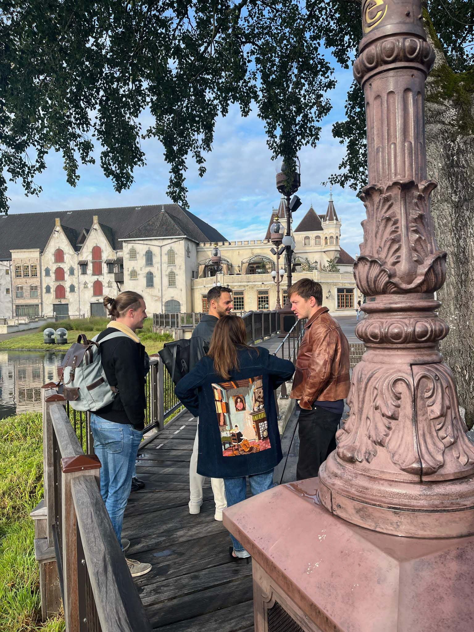 Jeffrey, Thomas, Jesamine en Philip in Efteling