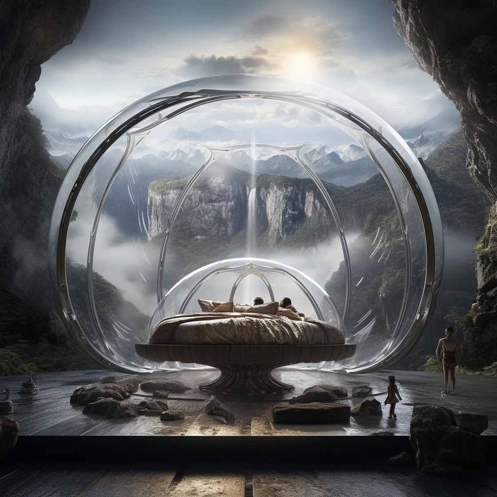 My bed is a globe