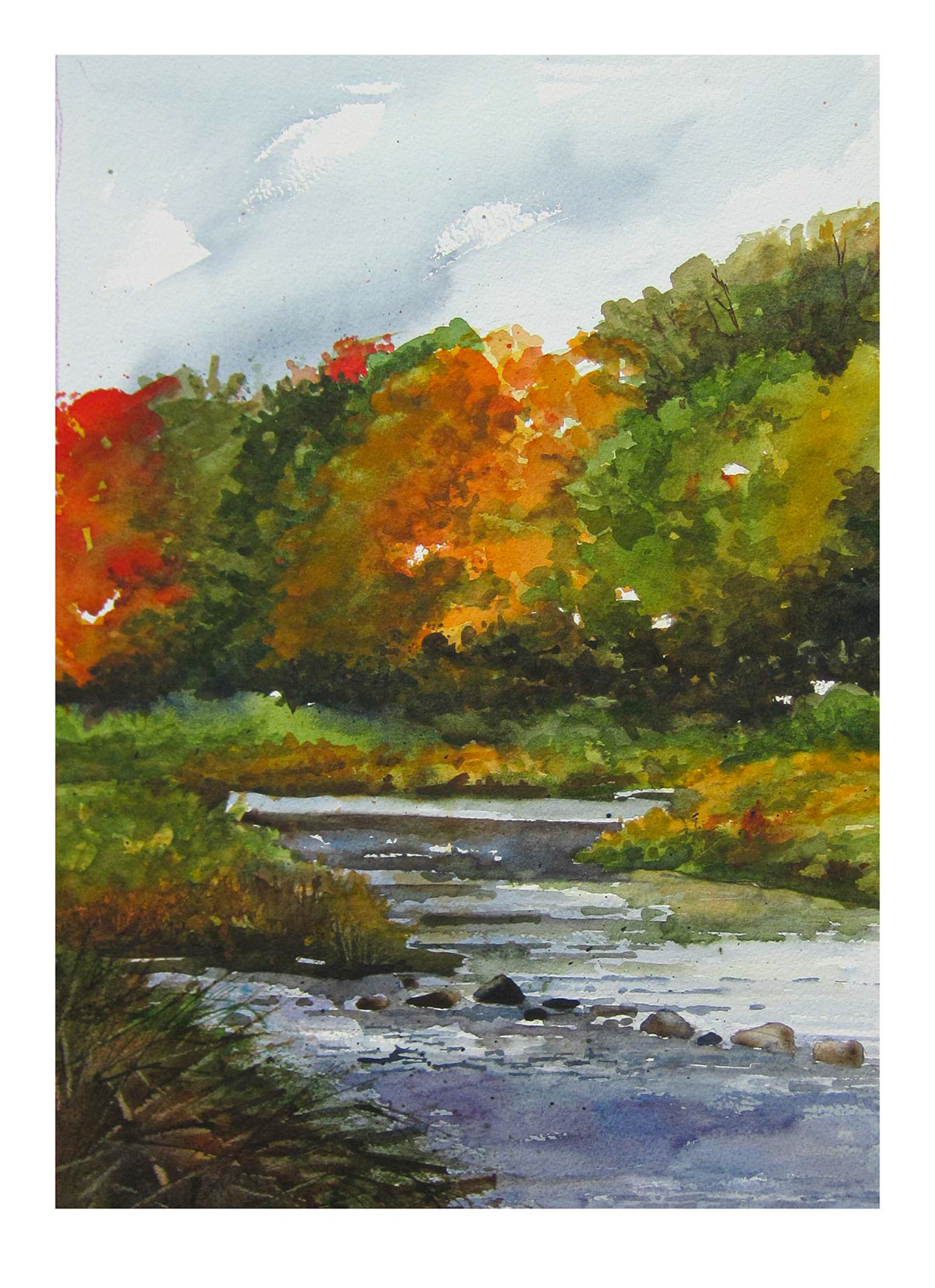 'Maitland River Study  Privser collection, Stratford ON/ Privated Collection Stratford"