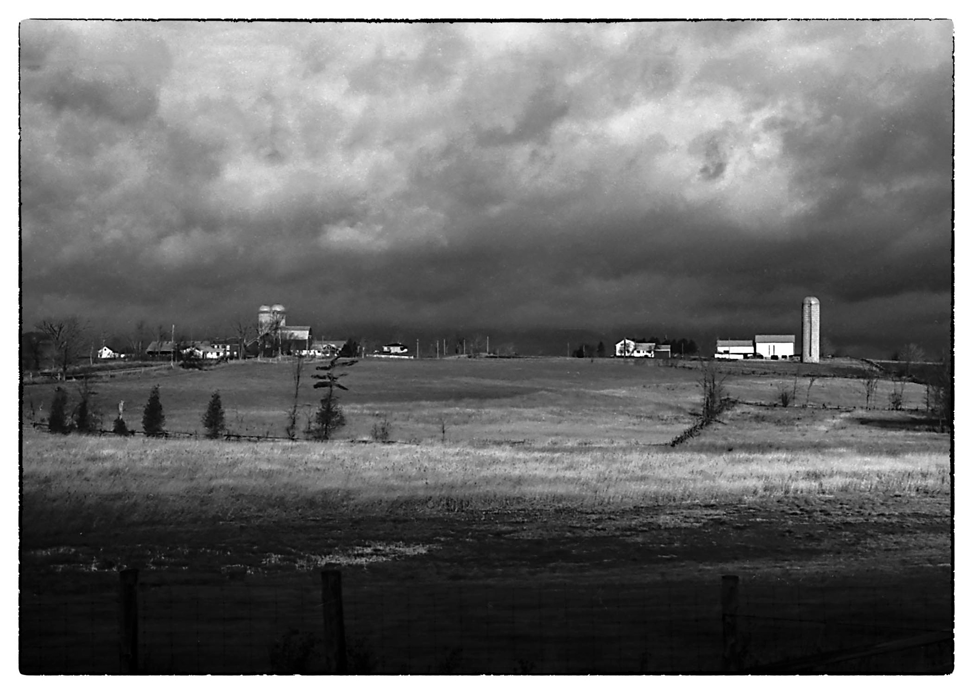 View north from our kitchen