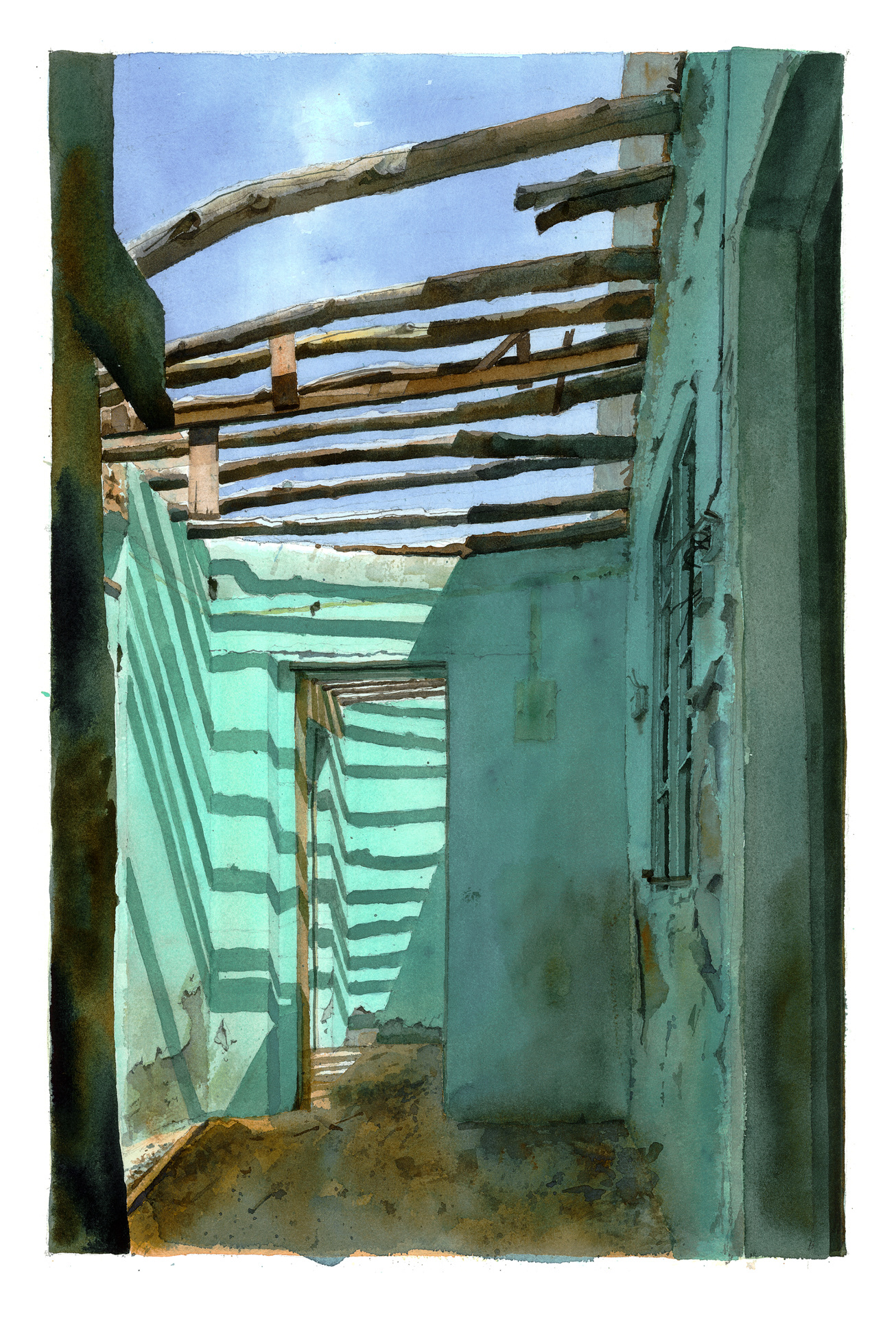 'Cobalt & Turquoise' Doha 2006 / Private collection Richmond Virginia USA