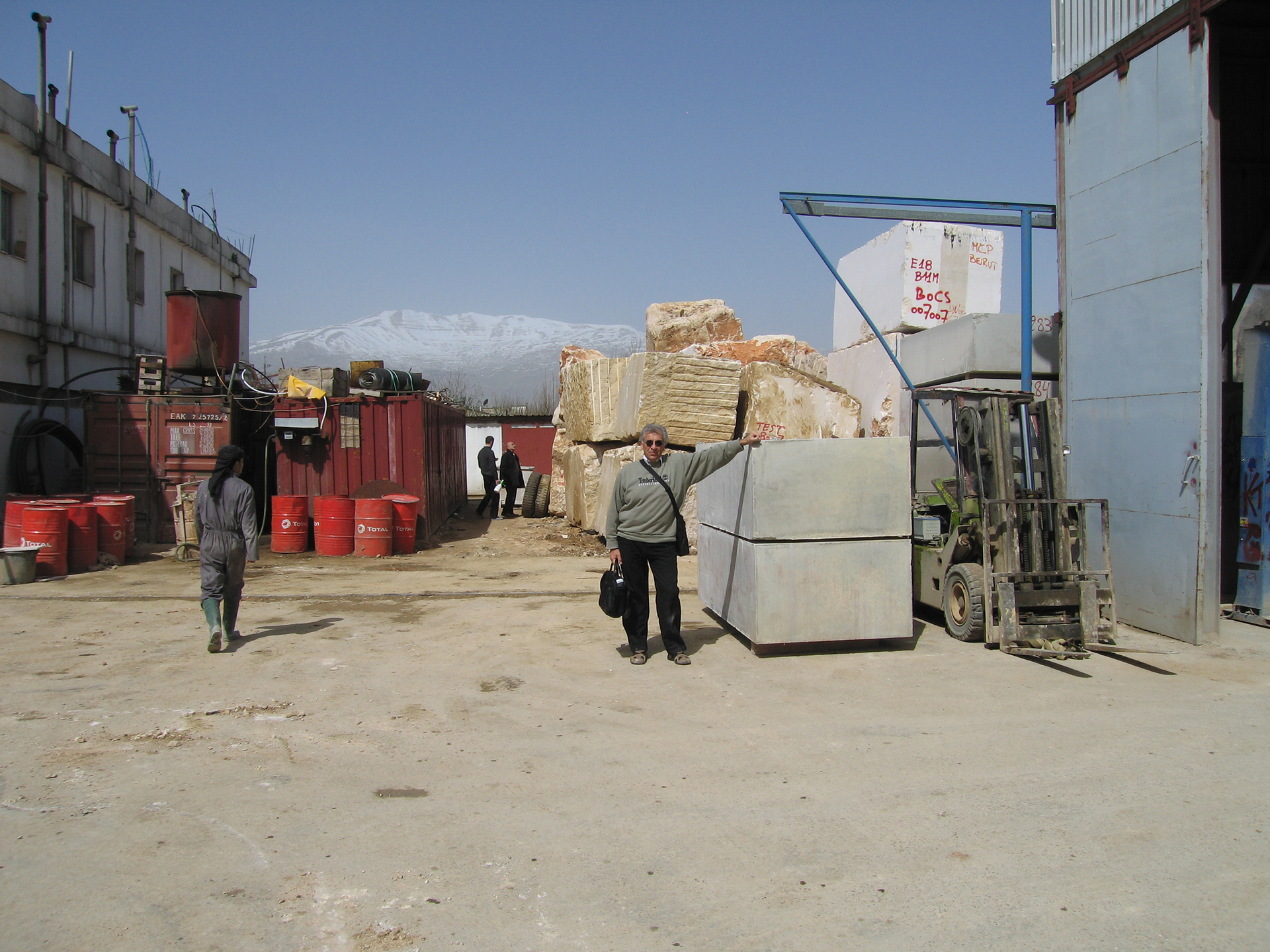Beqaa Valley, selecting stone for an office tower in Doha
