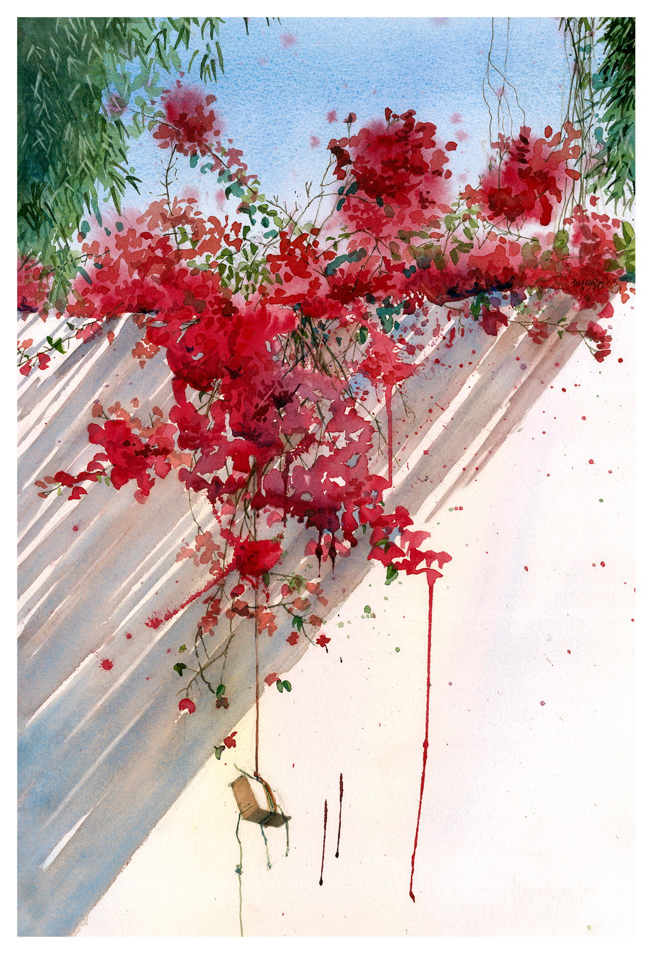 'Bougainvillea with Brick' Doha 2005
