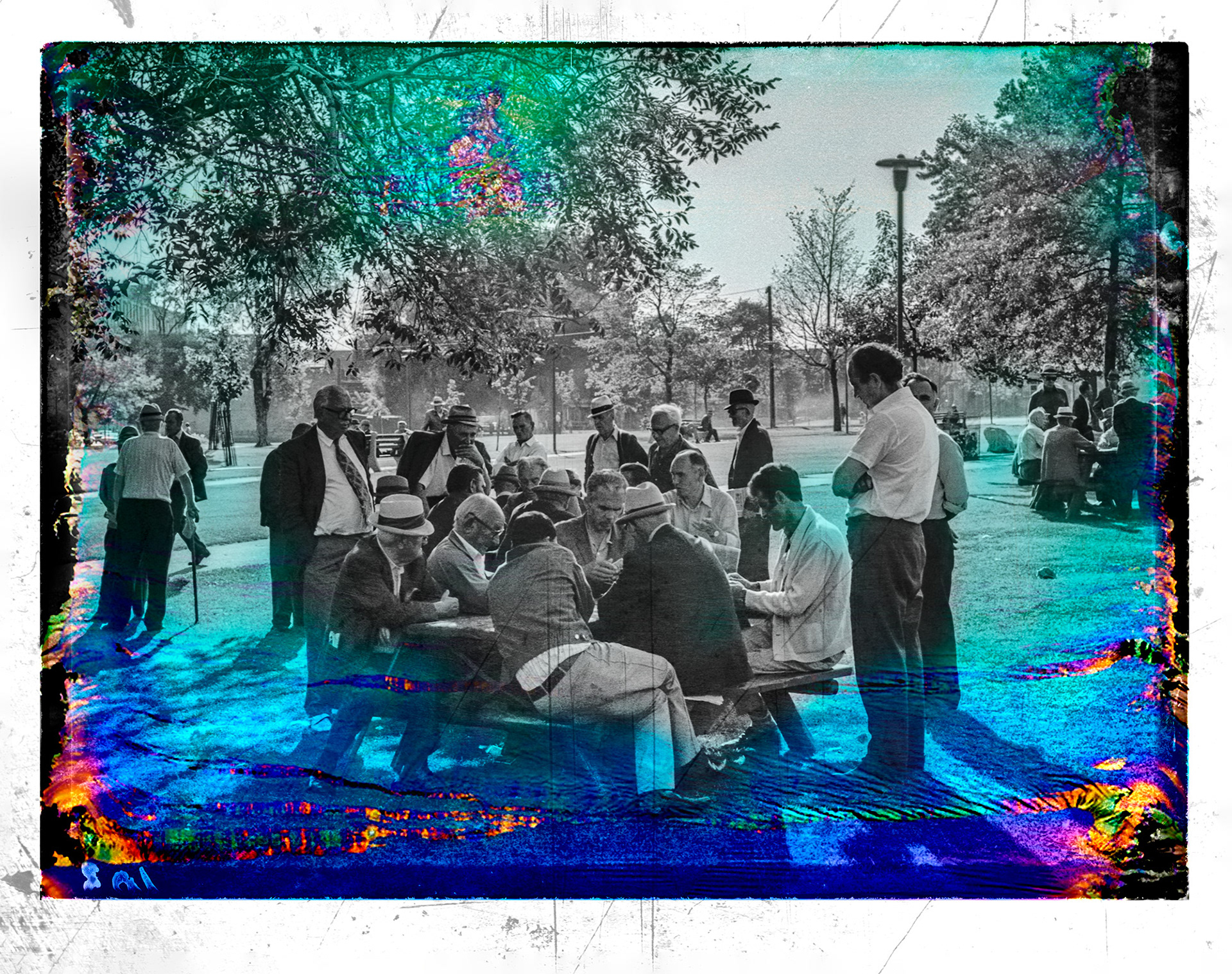 'Family' Trinity Bellwoods, Toronto 1975