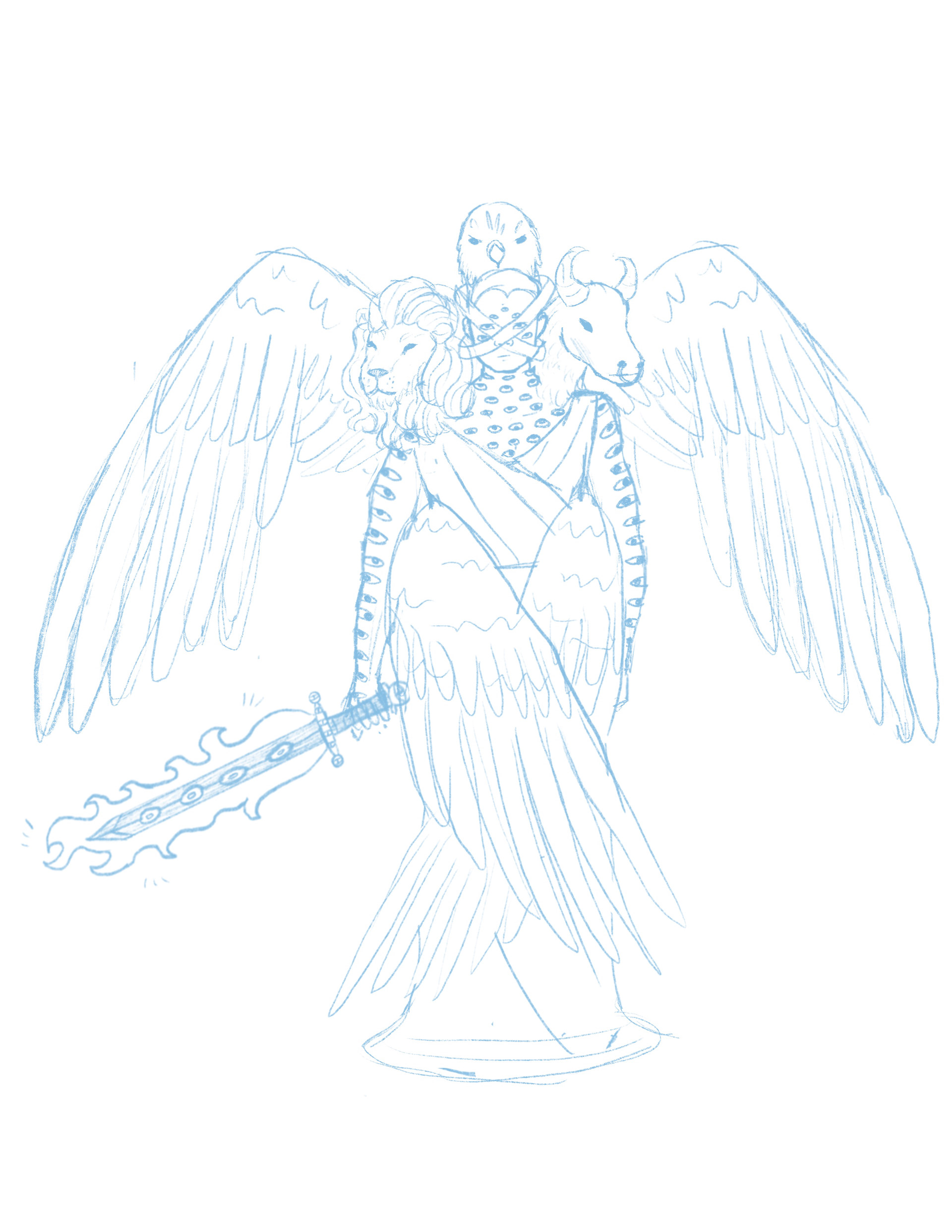 Biblically Accurate Cherubim Garden Guard
