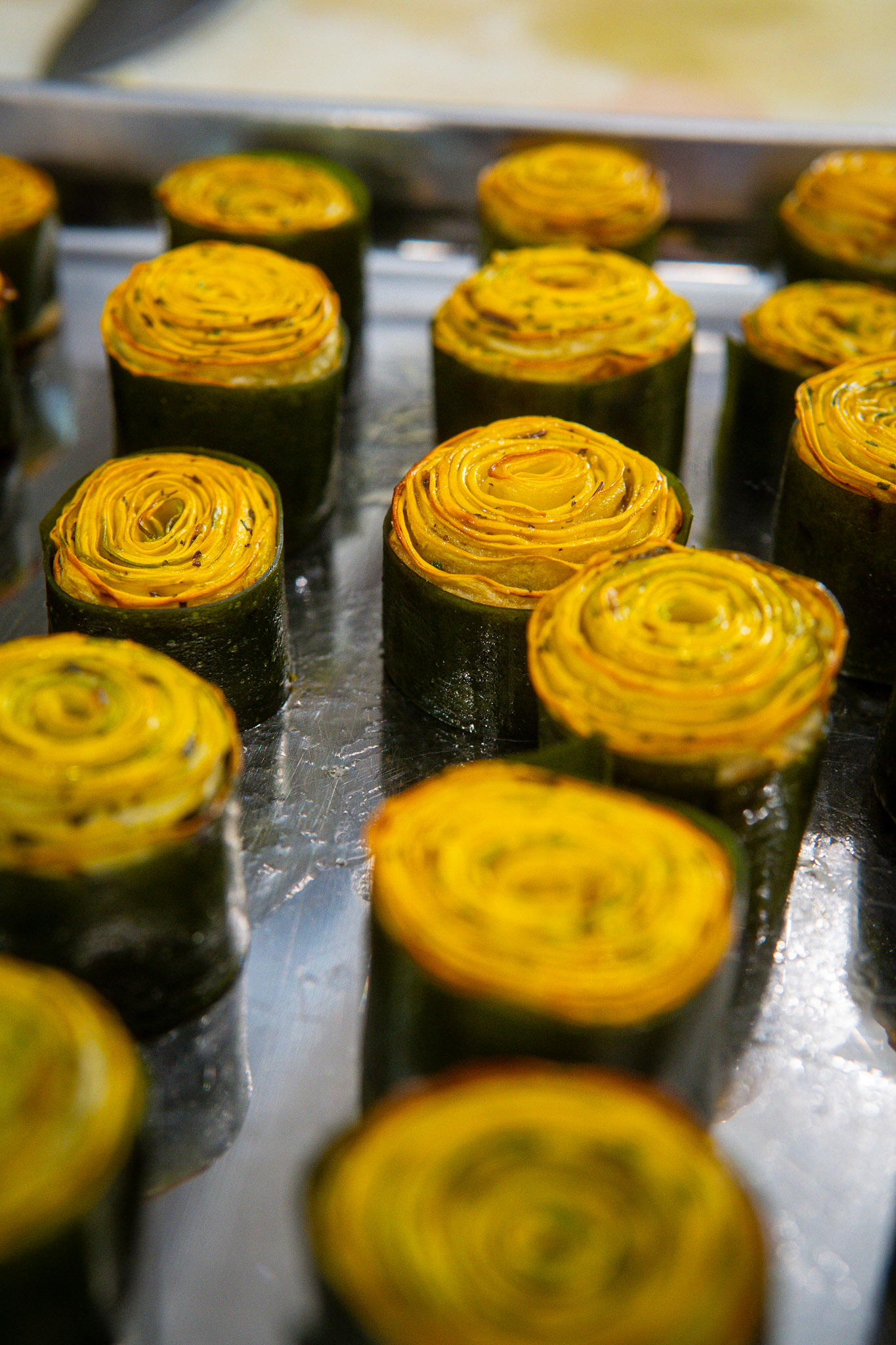 Sun Burst Squash Rolls