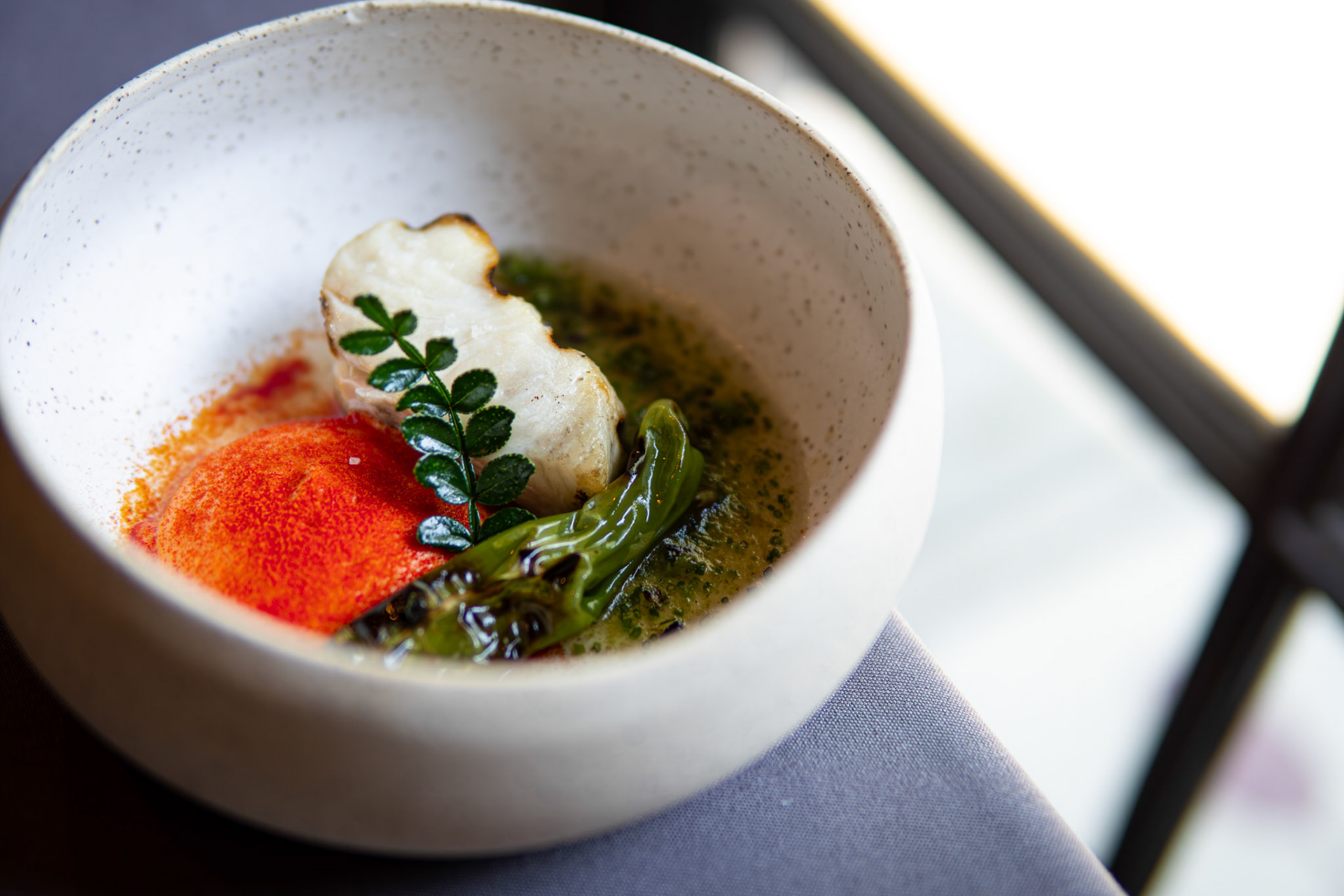 Black Cod, Sauce Choron, Shishito Pepper