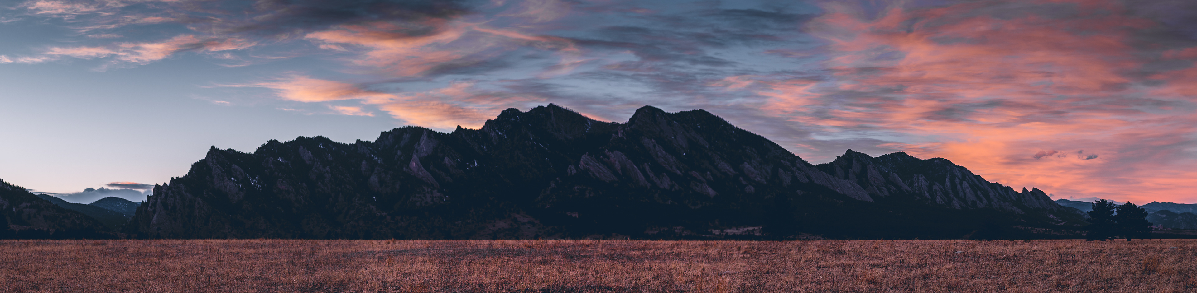 The Flatirons off of CO-93