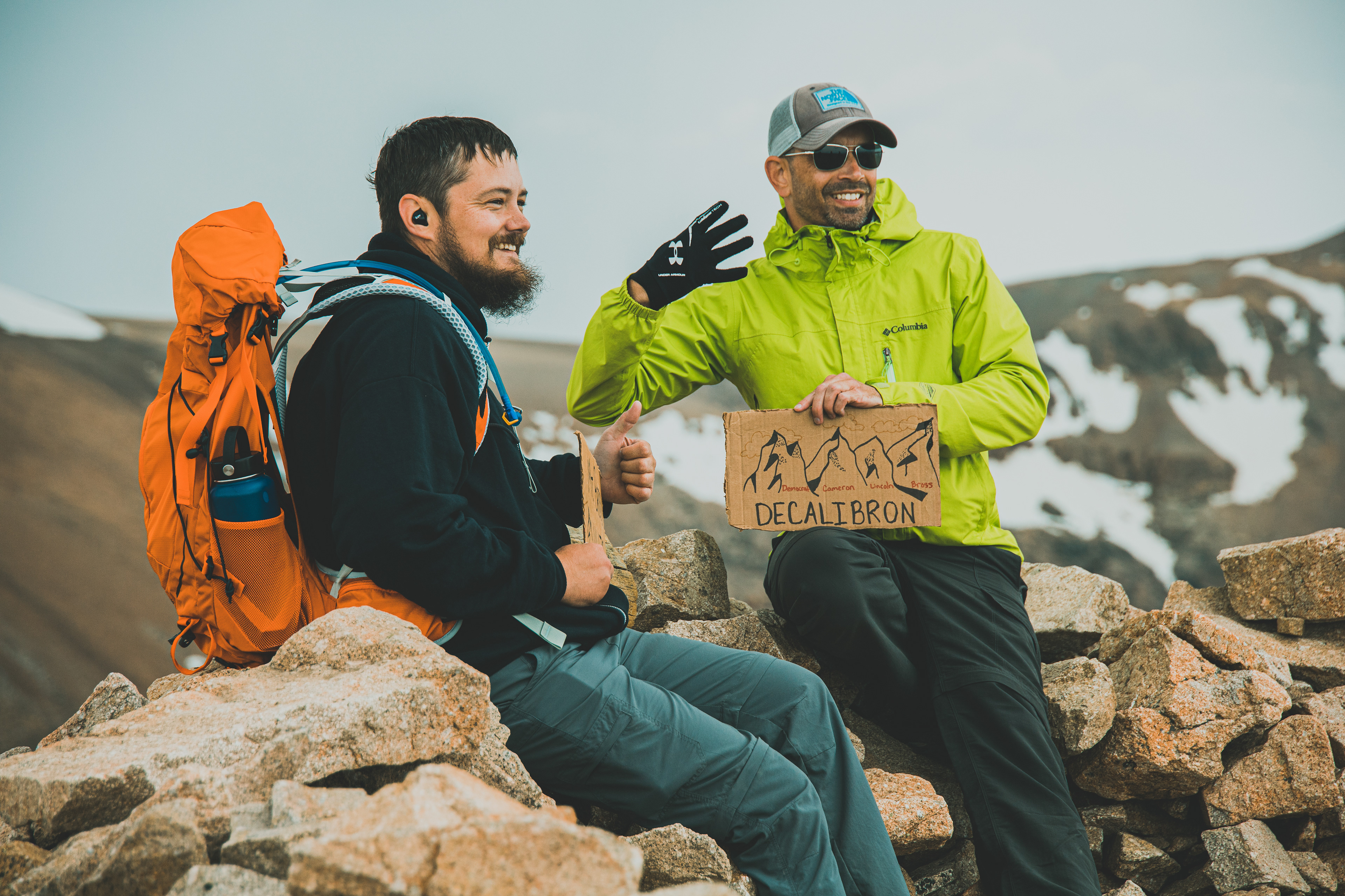Fellow Decalibron compatriots after summiting Mt. Bross, the last peak of the loop.
