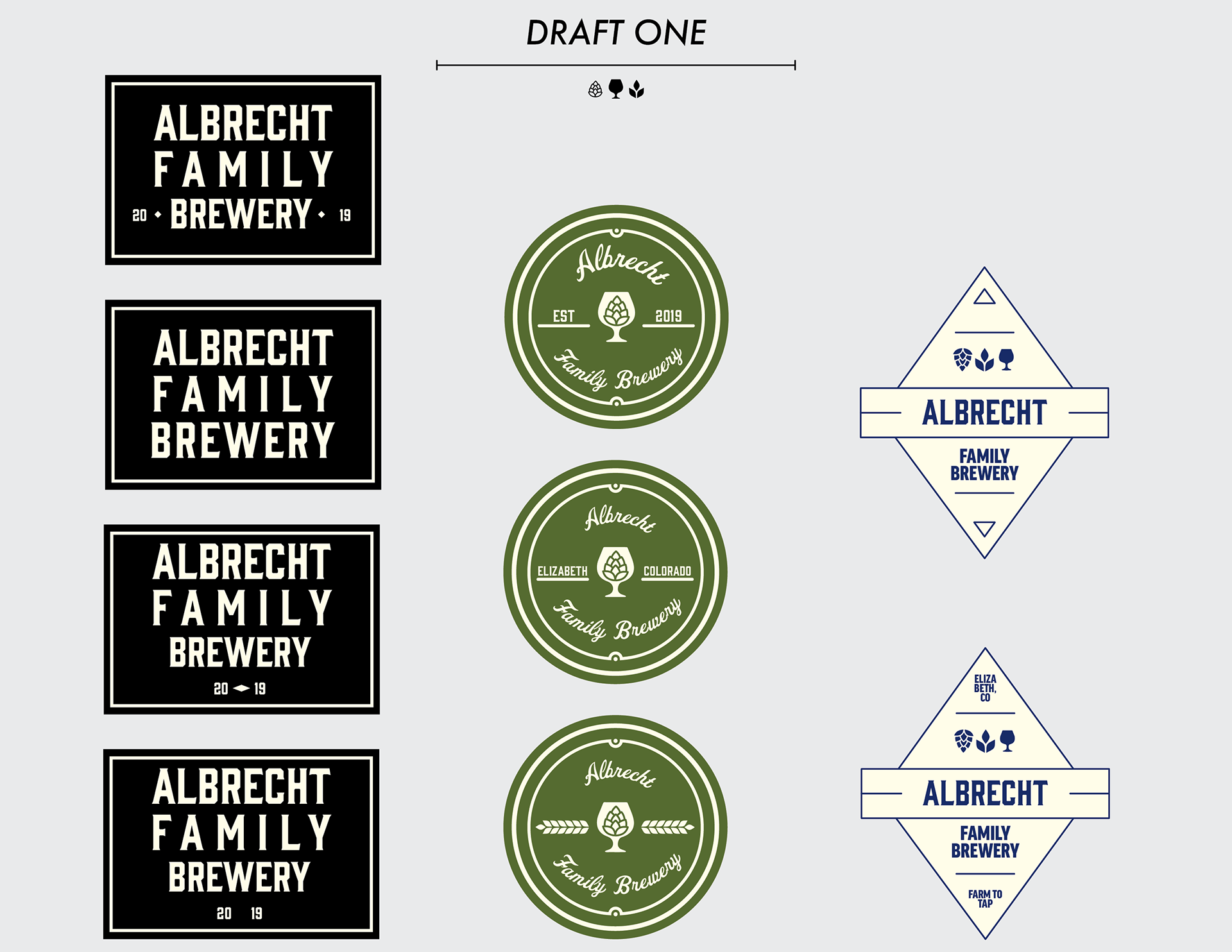 The first draft I presented to the group before our name change.