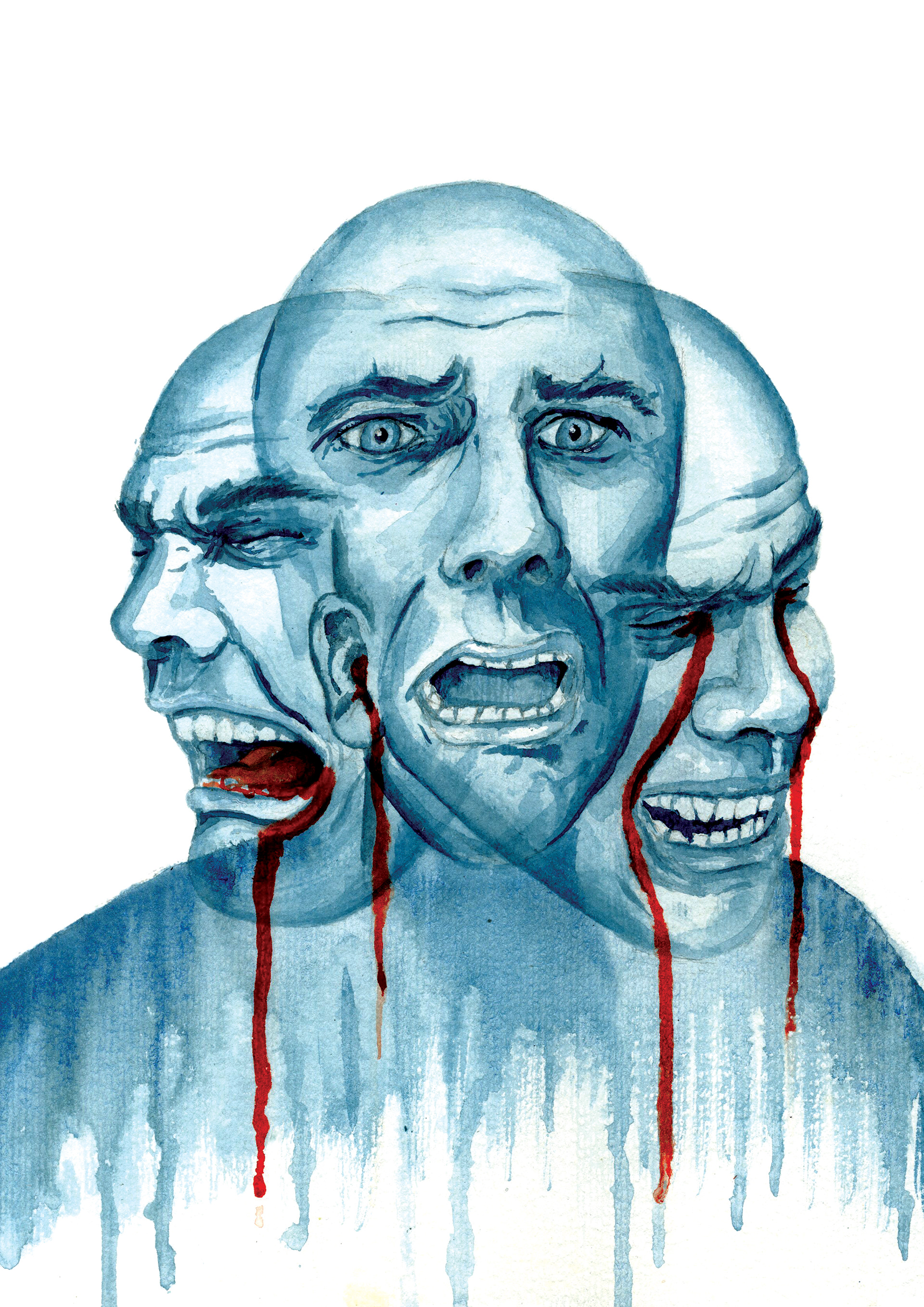 "Taken My Sight, Taken My Speech, Taken My Hearing" – An ink illustration inspired by Metallica’s One, which draws from Dalton Trumbo’s 1939 novel Johnny Got His Gun. Created for a small publication exploring the song’s core themes.