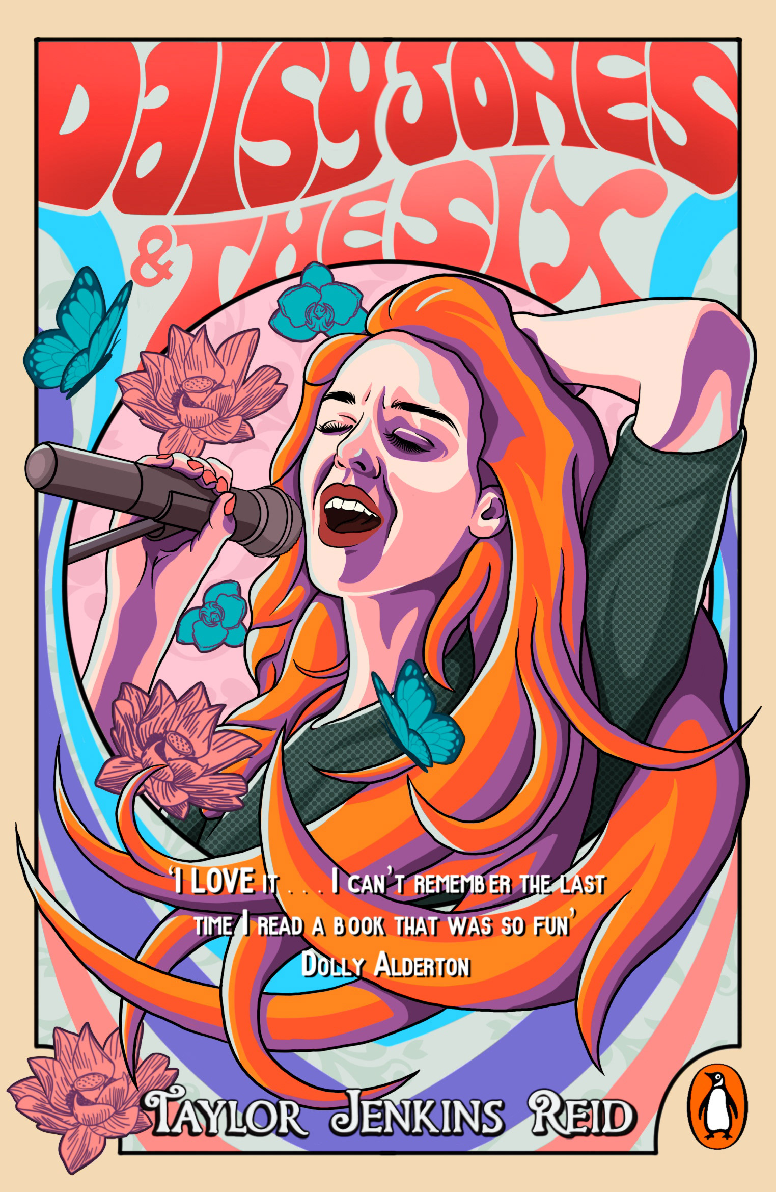 Daisy Jones and the Six - Book cover design entry for the Penguin Book Cover Design Competition 2024