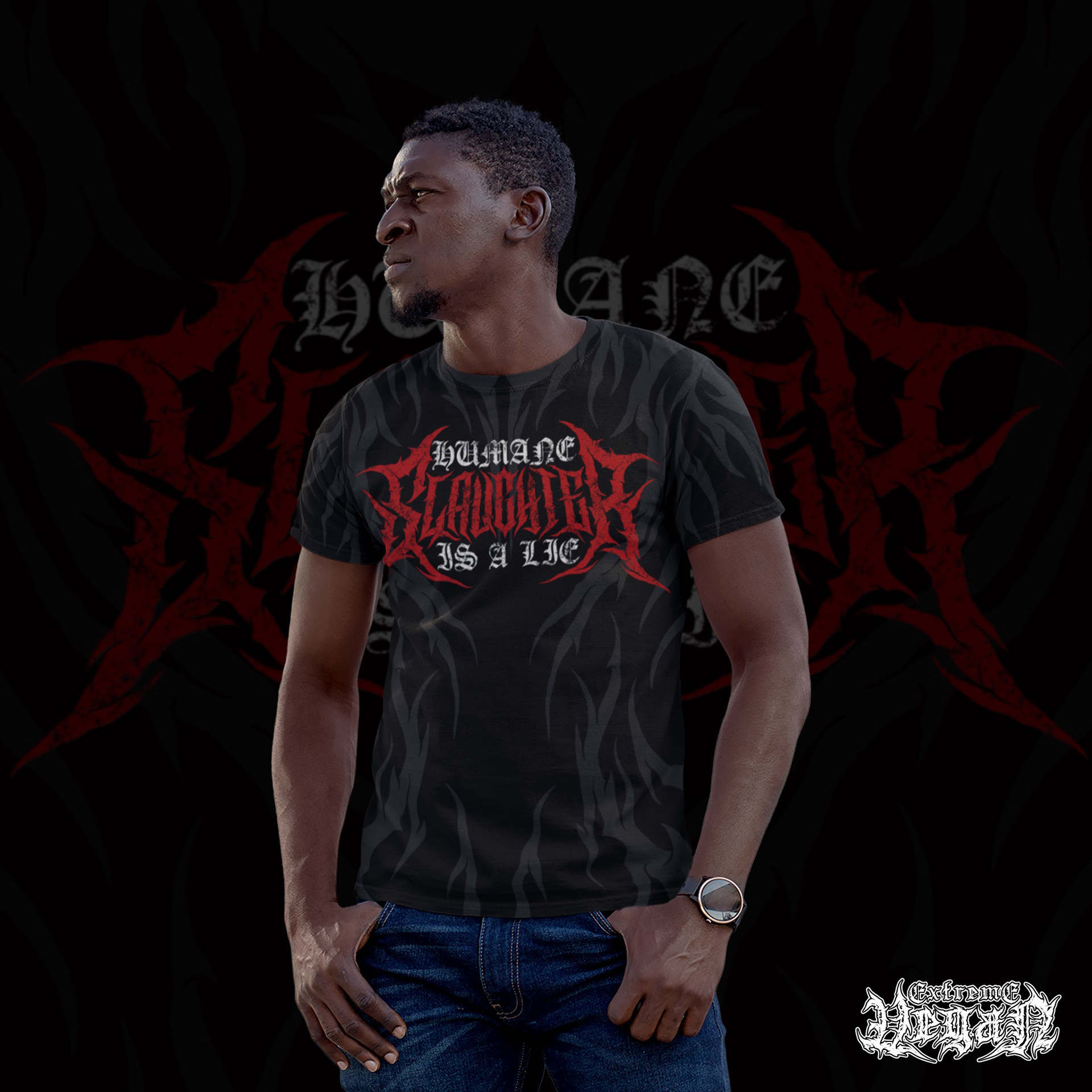 Humane Slaughter Is A Lie - Mockup