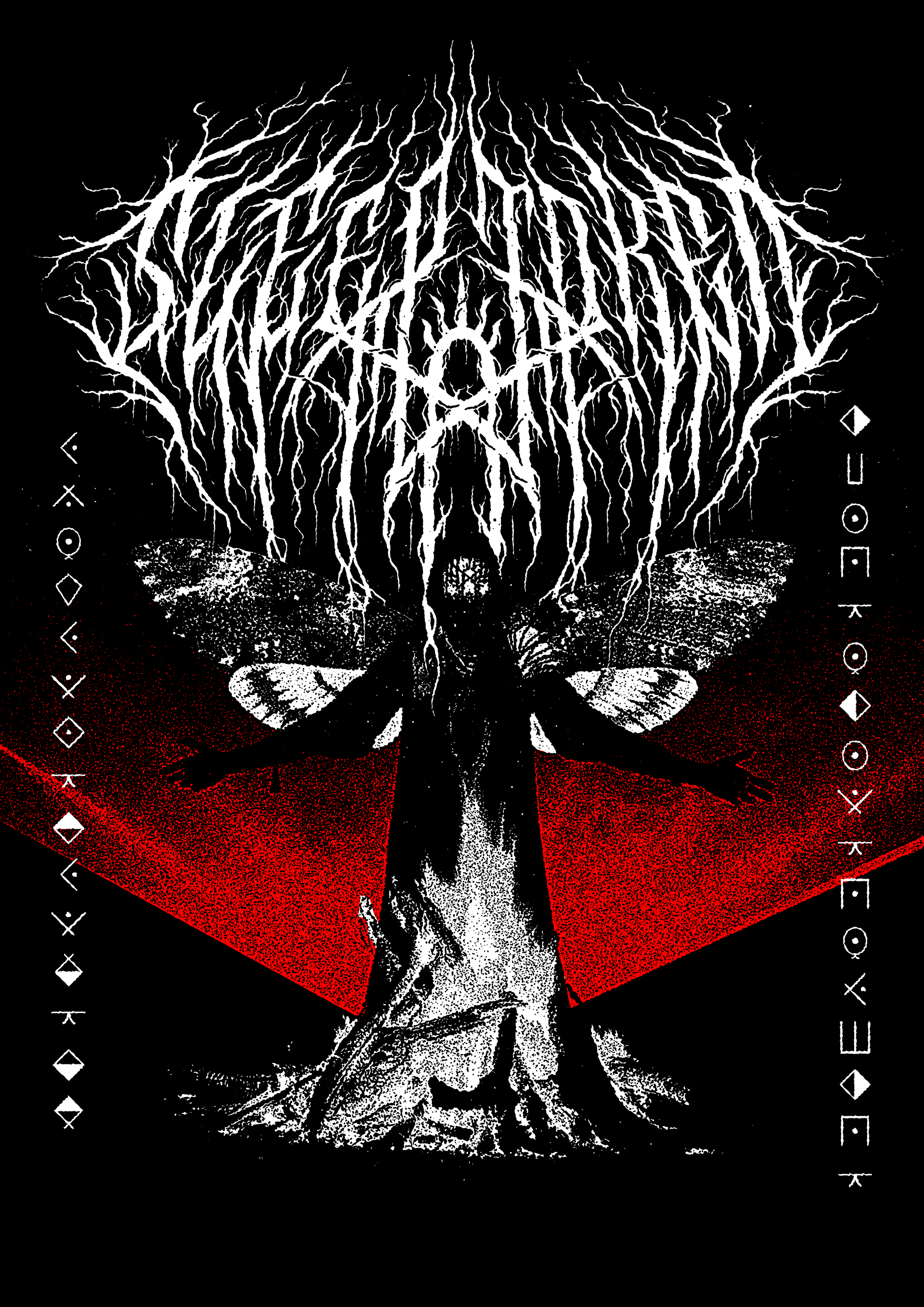 Sleep Token 2 colour T-shirt design for screenprinting