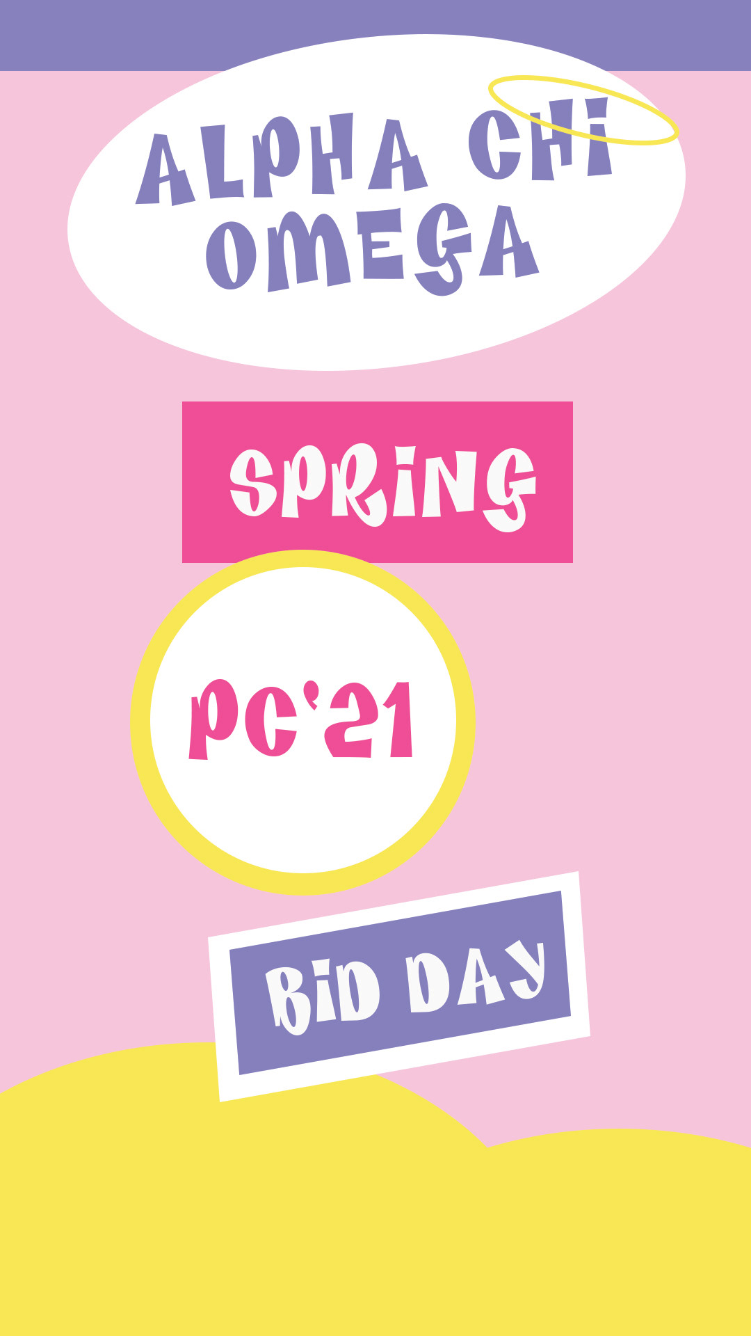 Bratz themed bid day Instagram story