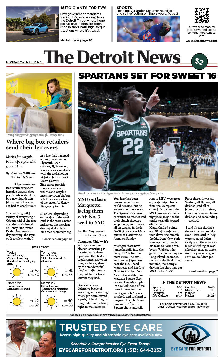 Front Page Project - Indesign