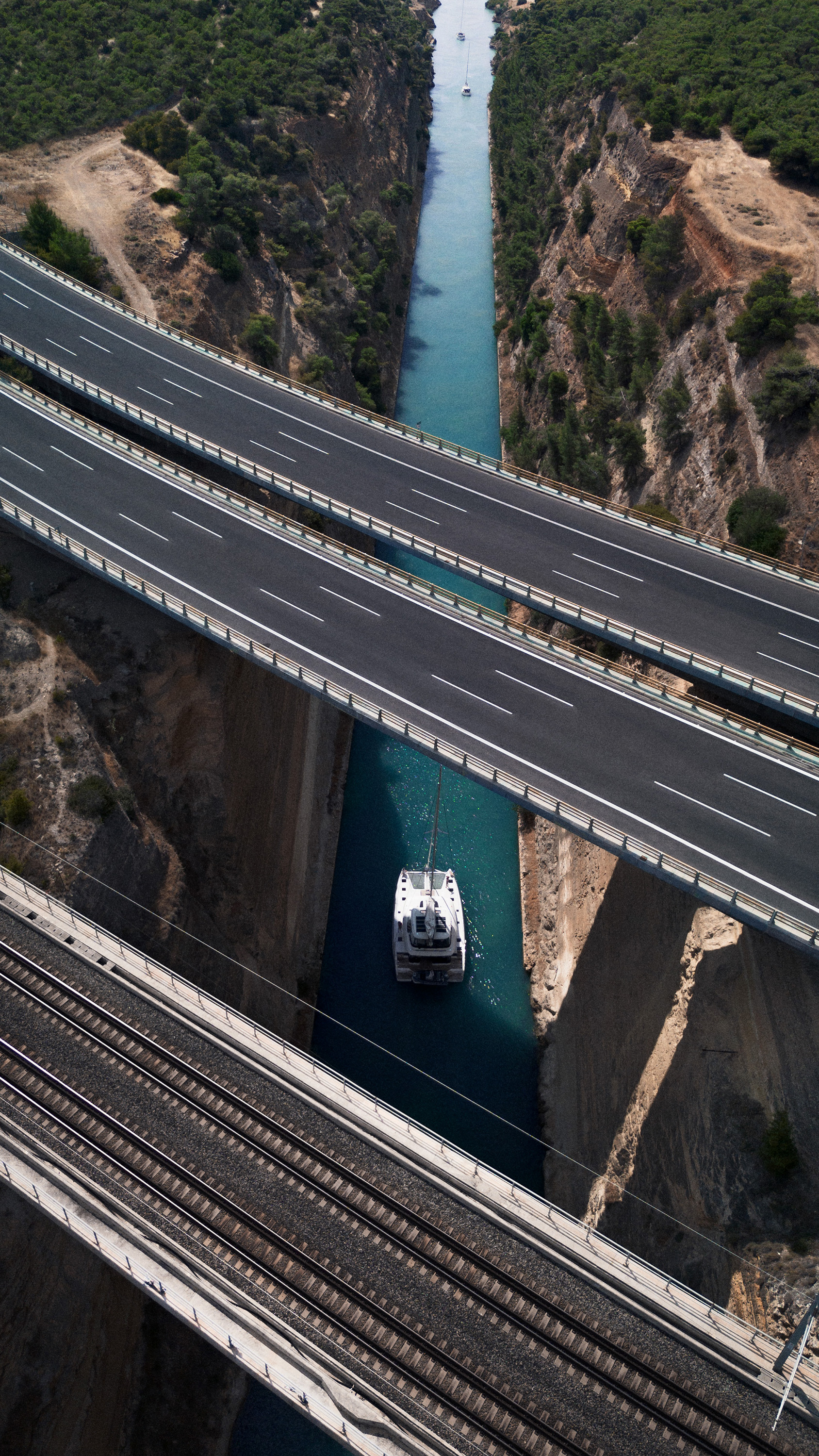 Luxury Yacht in beautiful nature in Greece