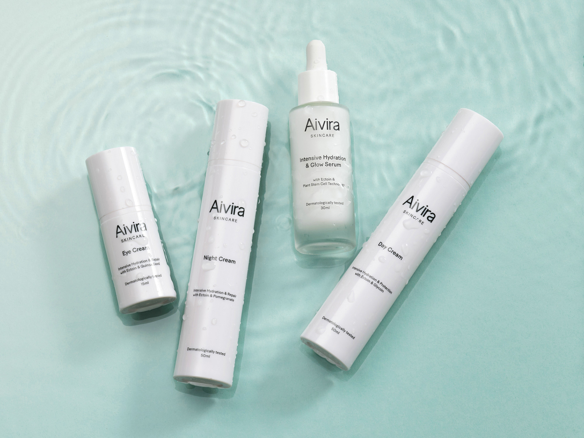 En bild på hudvårdsprodukter, högupplösta produktbilder fotad i studio och retuscherad för e-handel, bilden är anpassad för web för att hålla hög kvalitet och skärpa