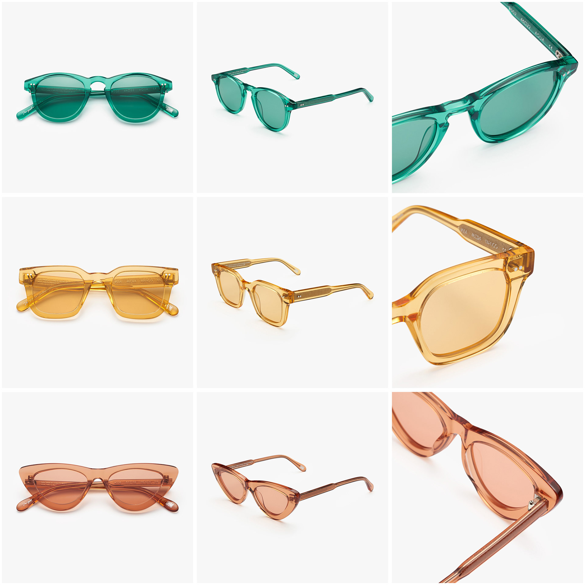 En bild på solglasögon, högupplösta produktbilder fotad i studio och retuscherad för e-handel, bilden är anpassad för web för att hålla hög kvalitet och skärpa